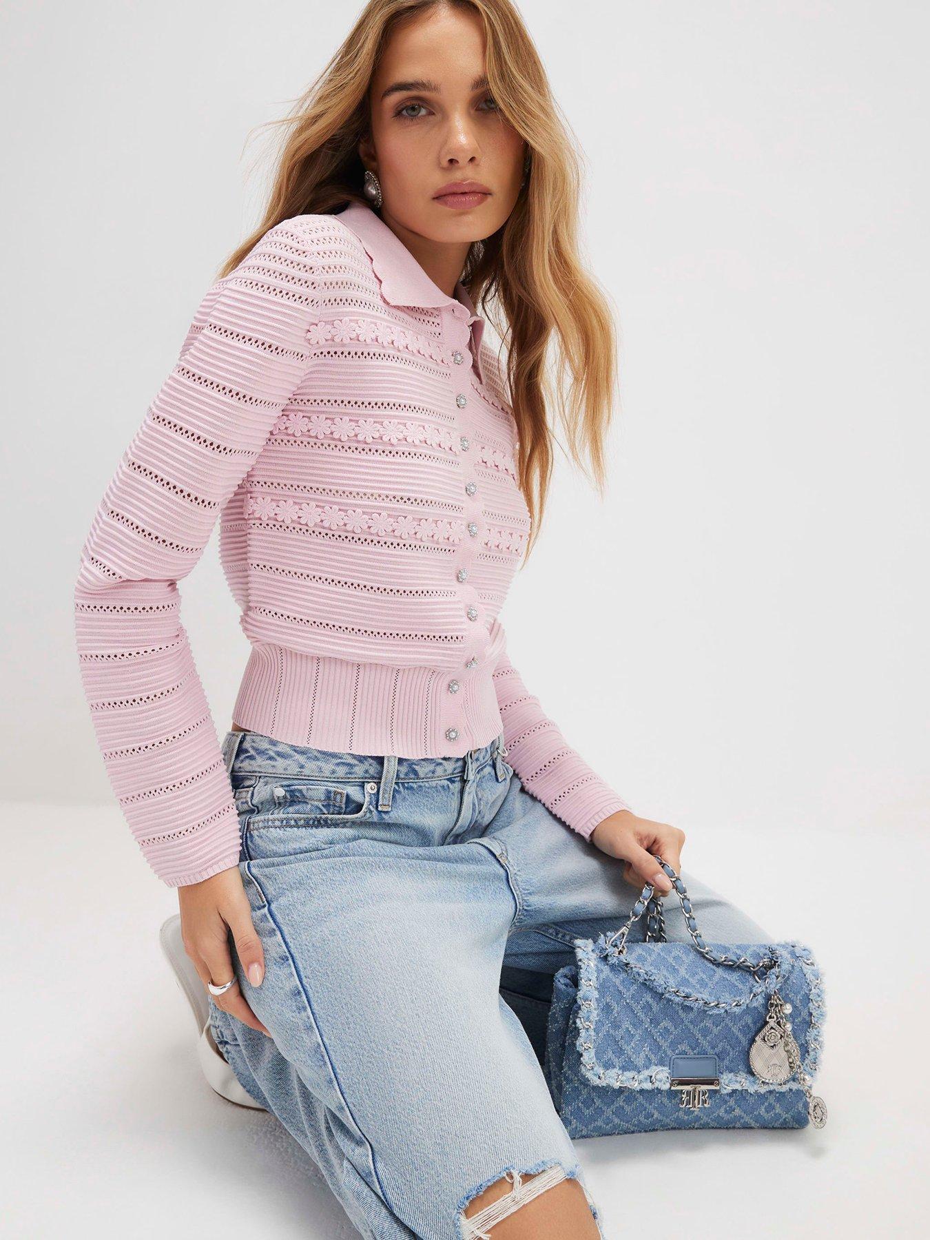  image of river-island-daisy-cardigan-pink