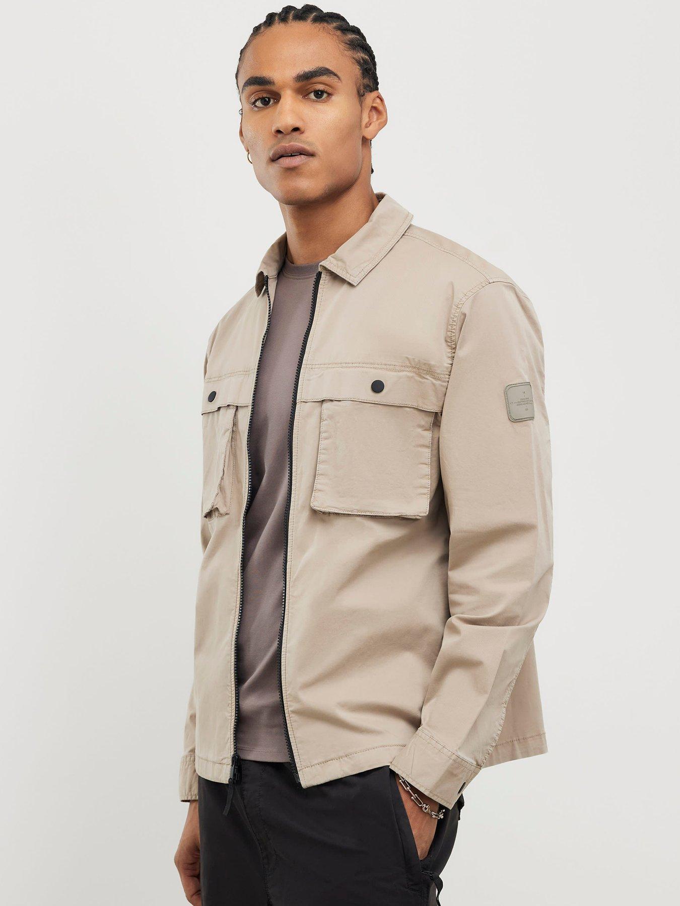 river-island-beige-regular-fit-zipped-overshirt