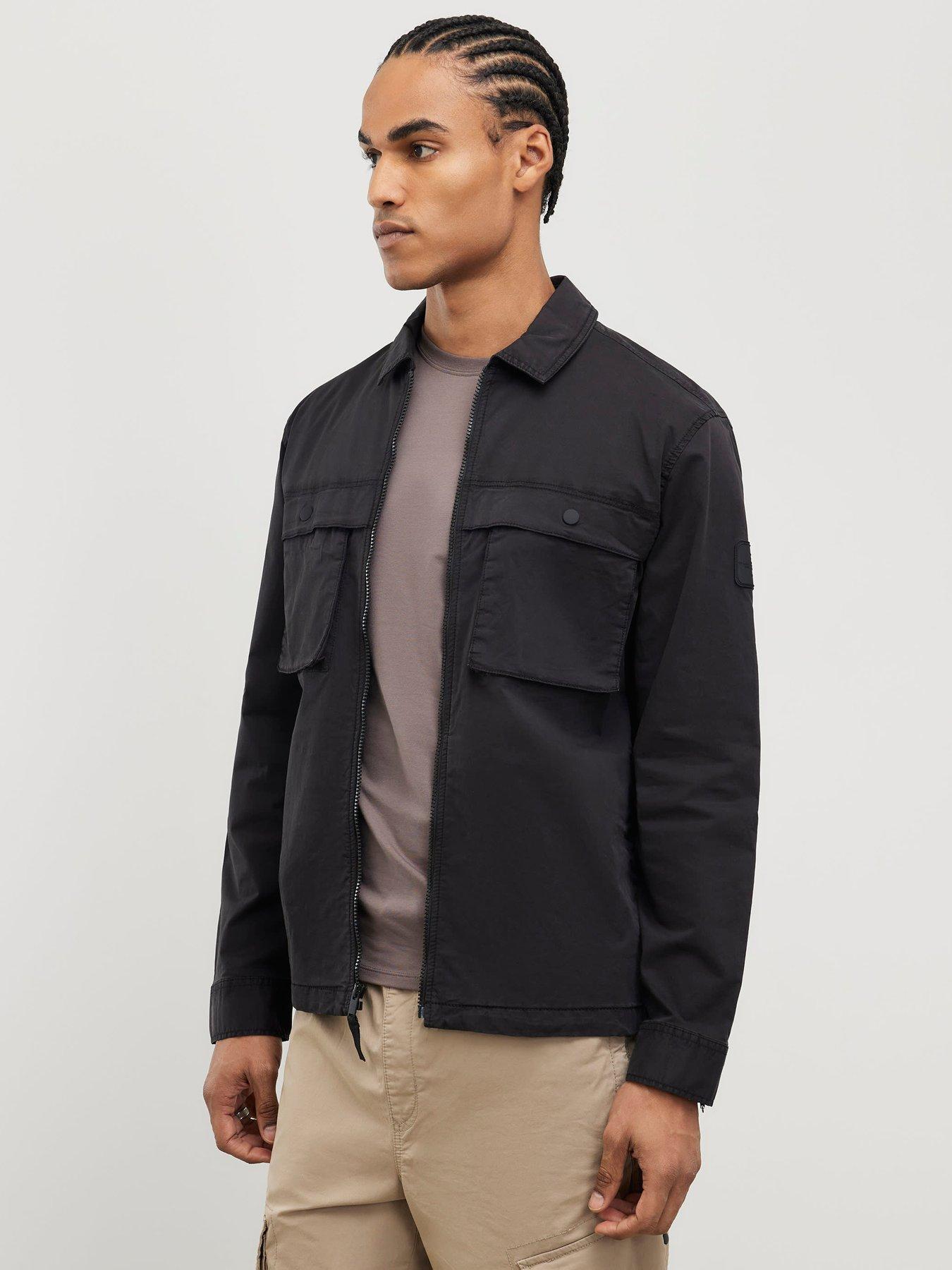  image of river-island-regular-fit-zipped-overshirt