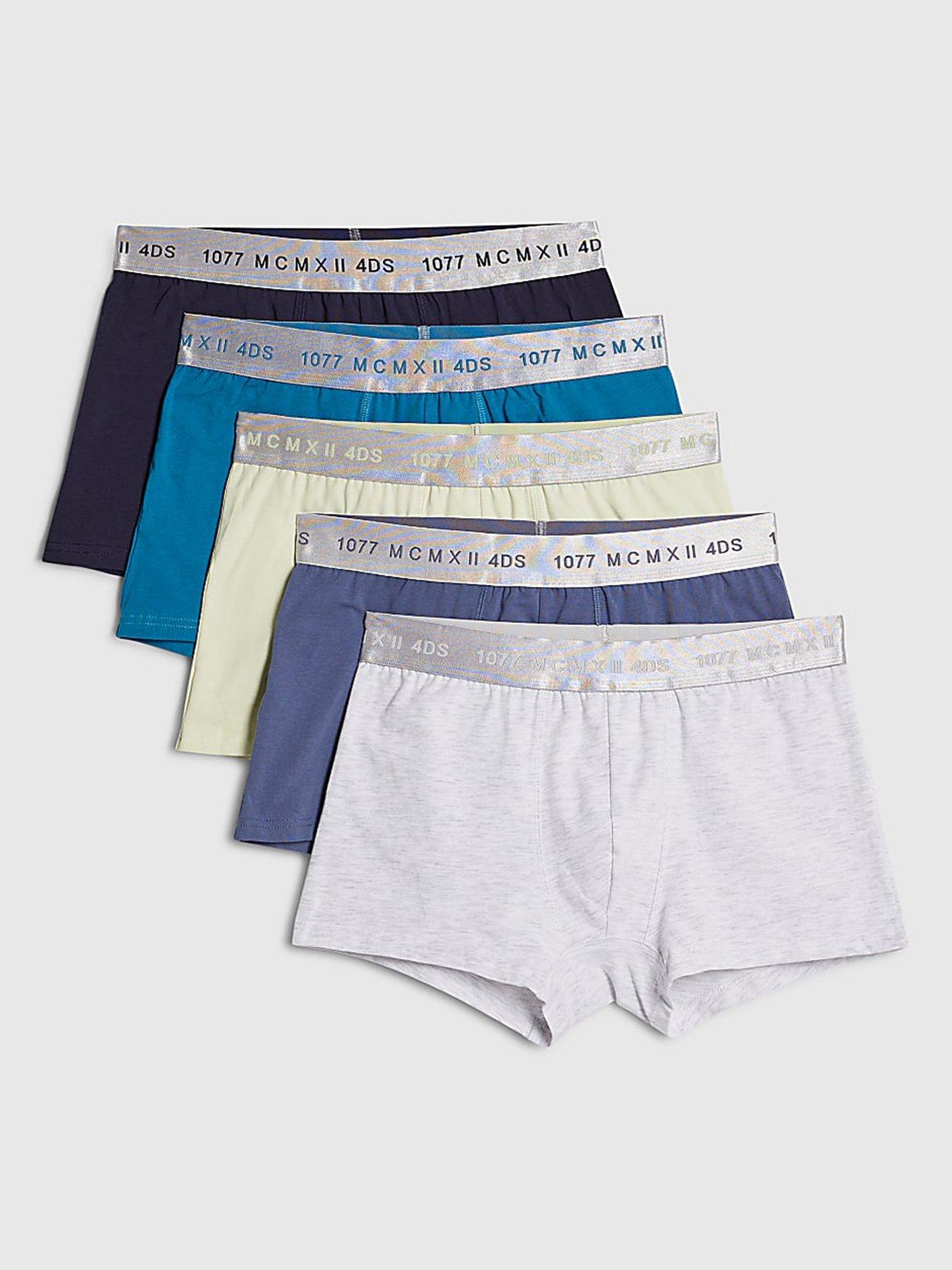 River Island Pack Of 5 Mcmxii Trunks