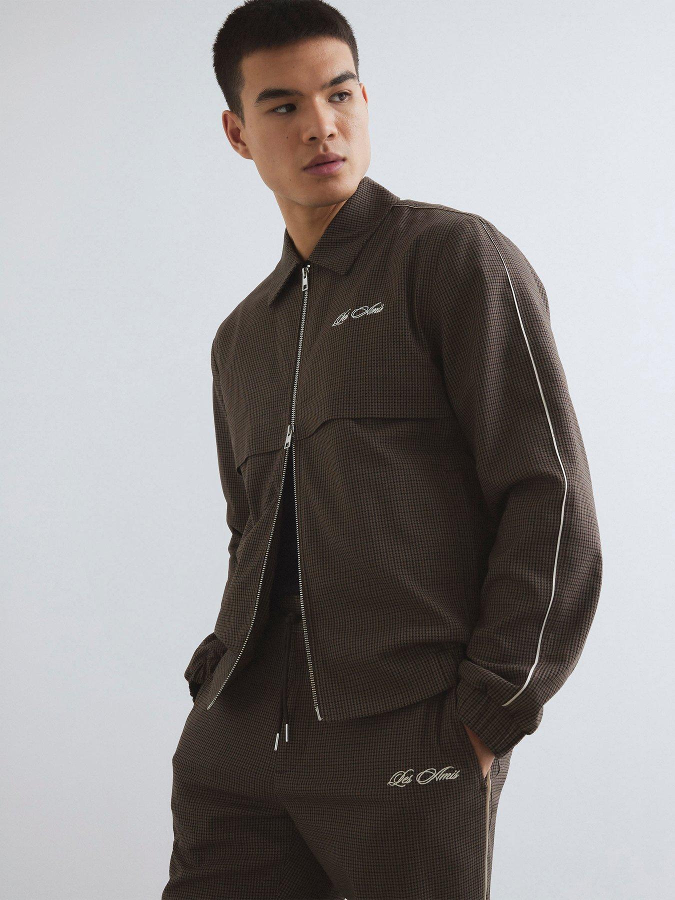 image of river-island-regular-fit-puppytooth-jacket