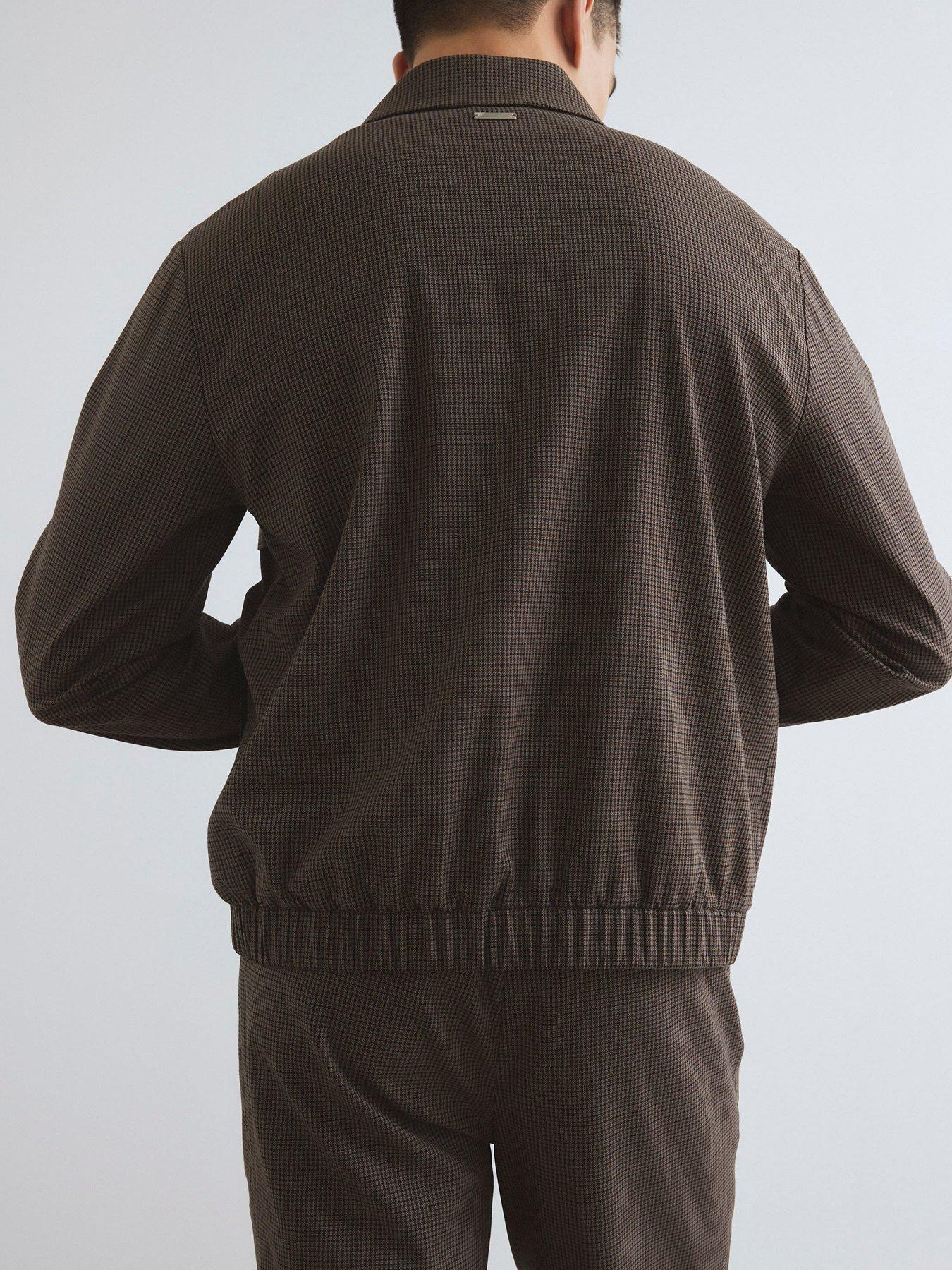 stillFront image of river-island-regular-fit-puppytooth-jacket