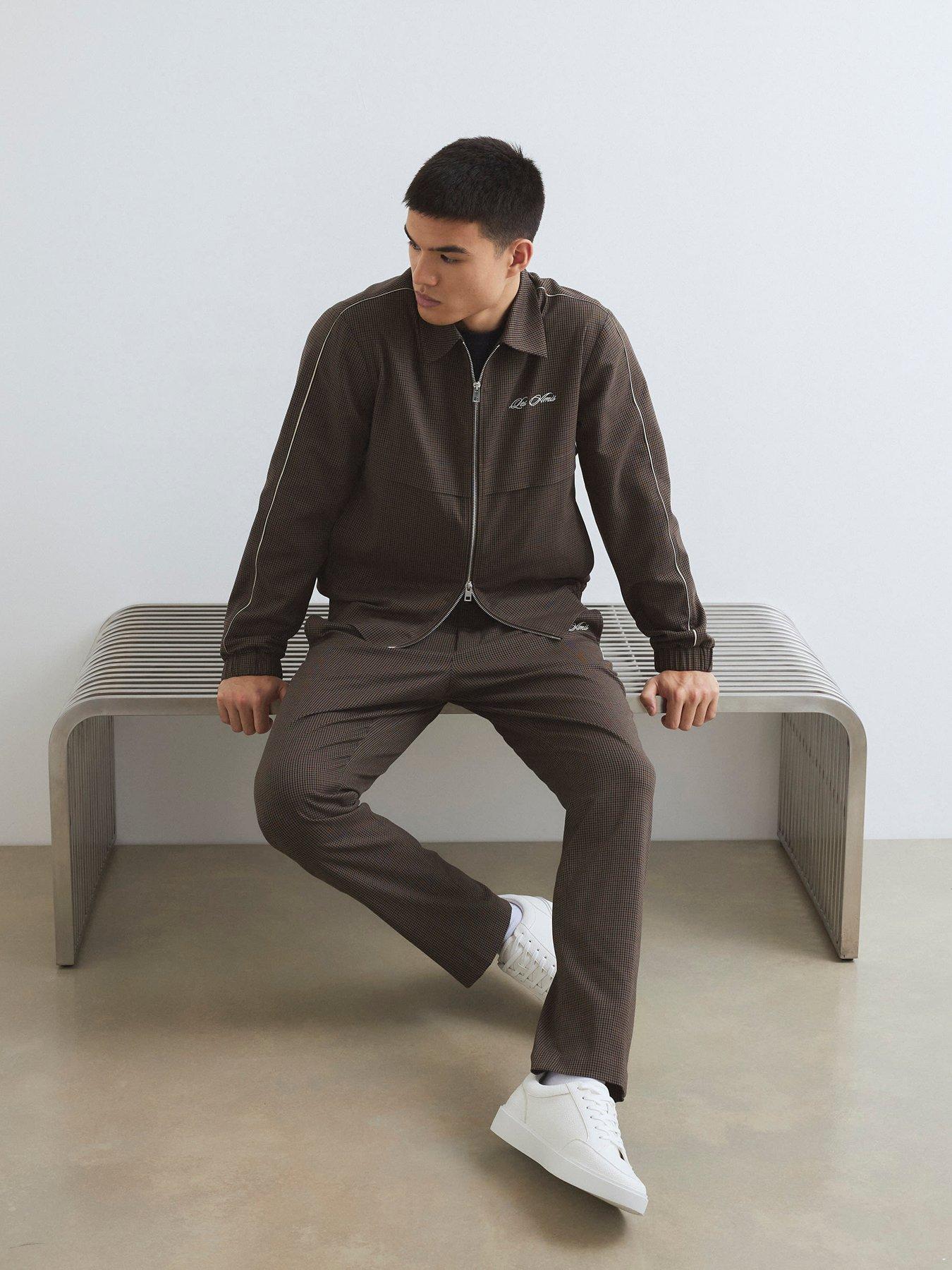  image of river-island-regular-fit-puppytooth-jacket