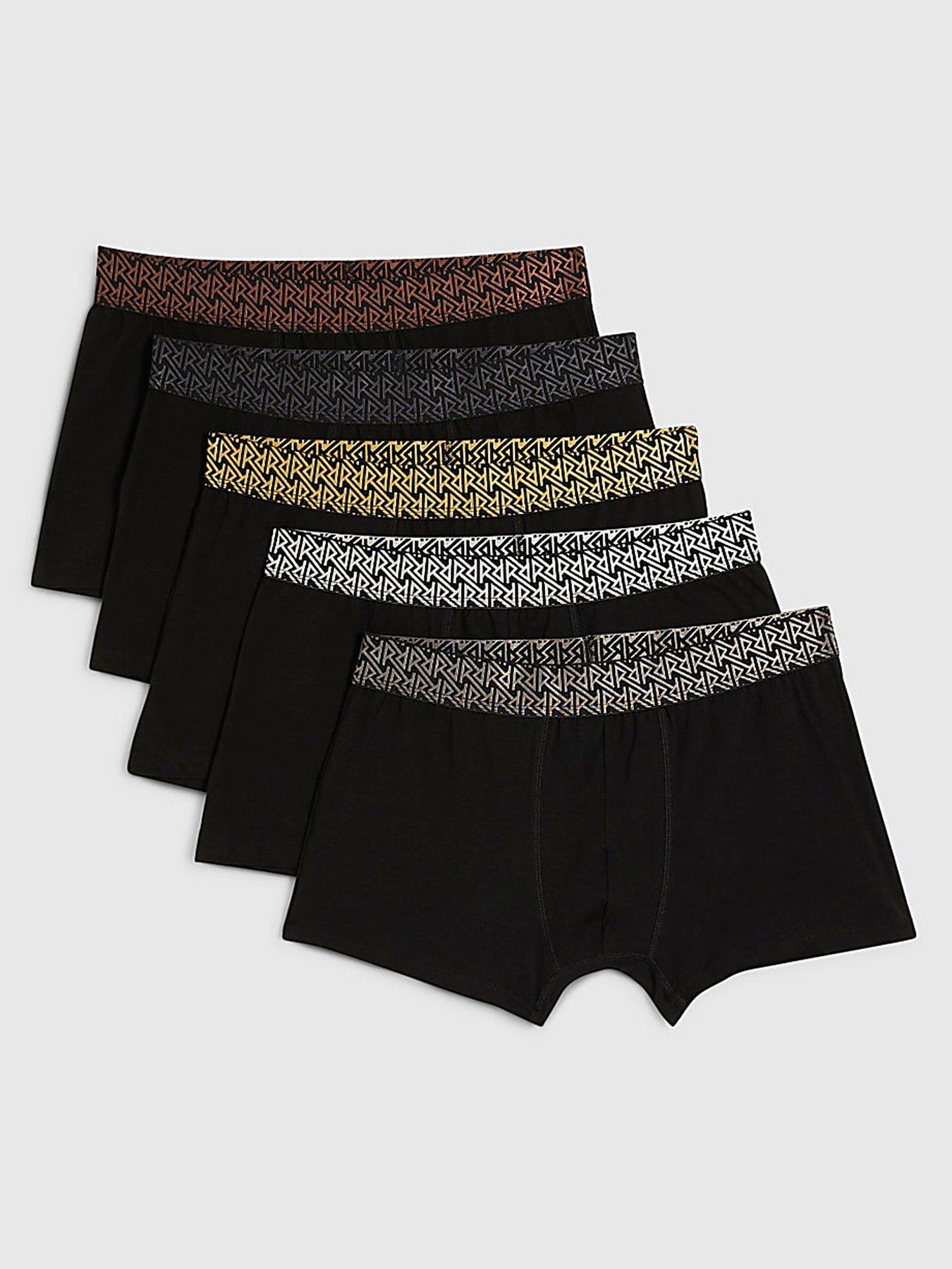 River Island Pack Of 5 Metallic Rr Trunks