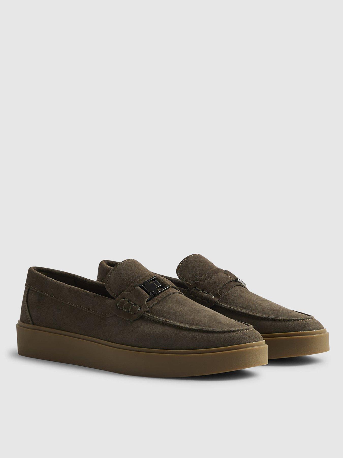  image of river-island-suede-buckle-loafers