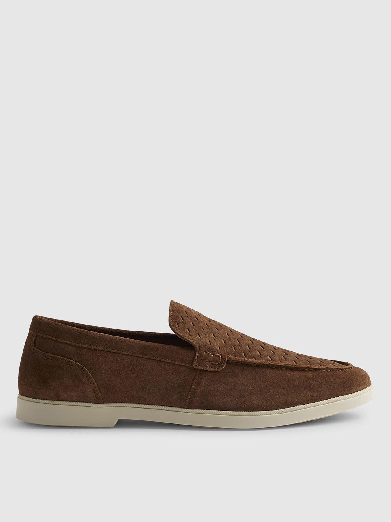  image of river-island-suede-woven-loafer