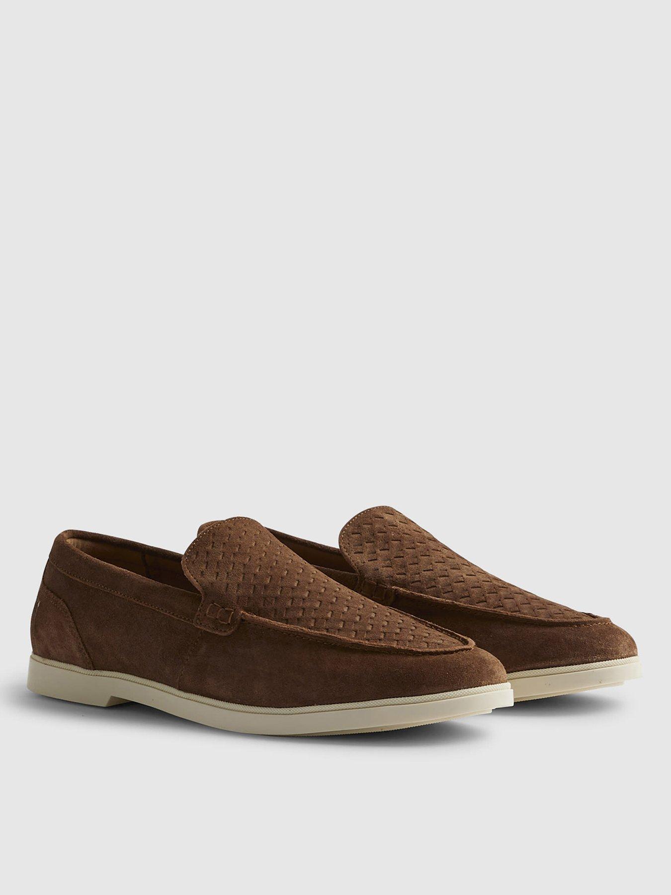  image of river-island-suede-woven-loafer