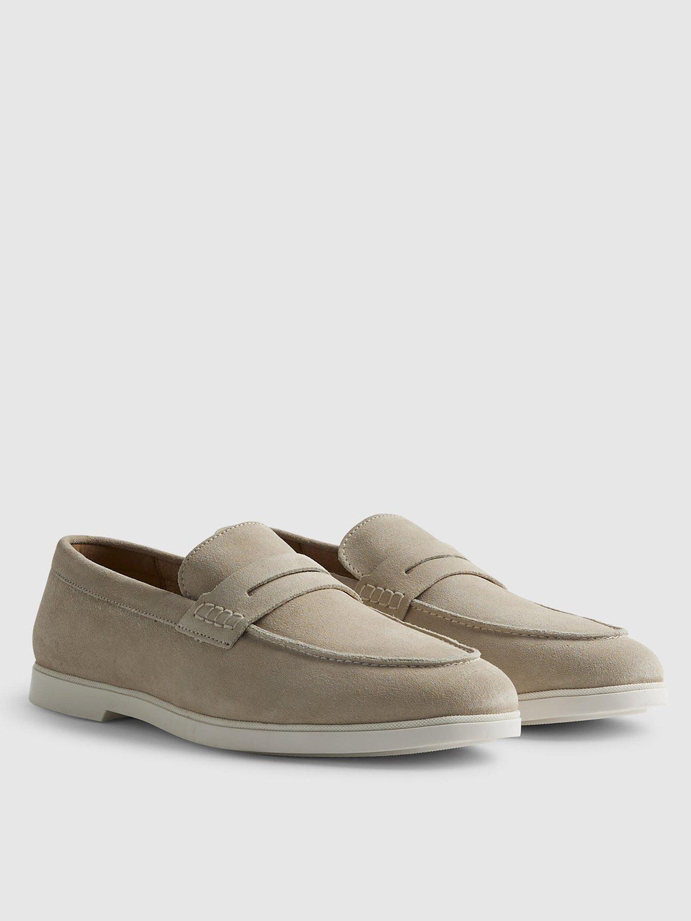 Image 2 of 4 of River Island Beige Suede Loafers