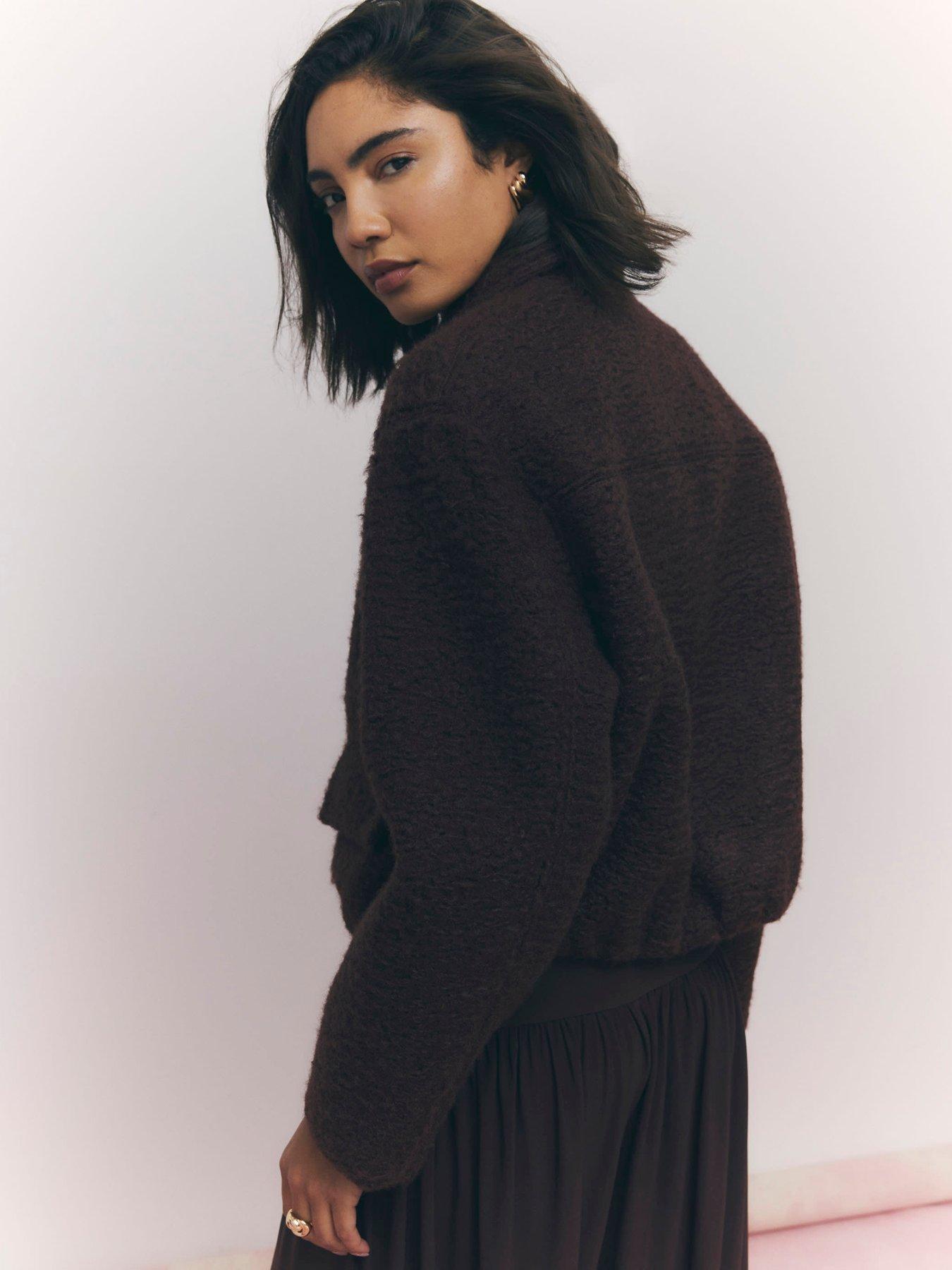 stillFront image of river-island-textured-harrington-jacket