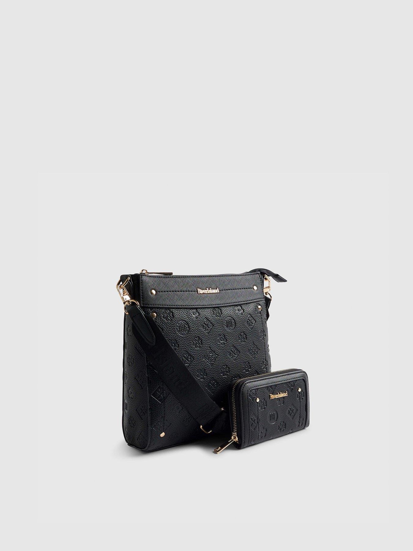 Image 3 of 4 of River Island Monogram Messenger Bag Bundle