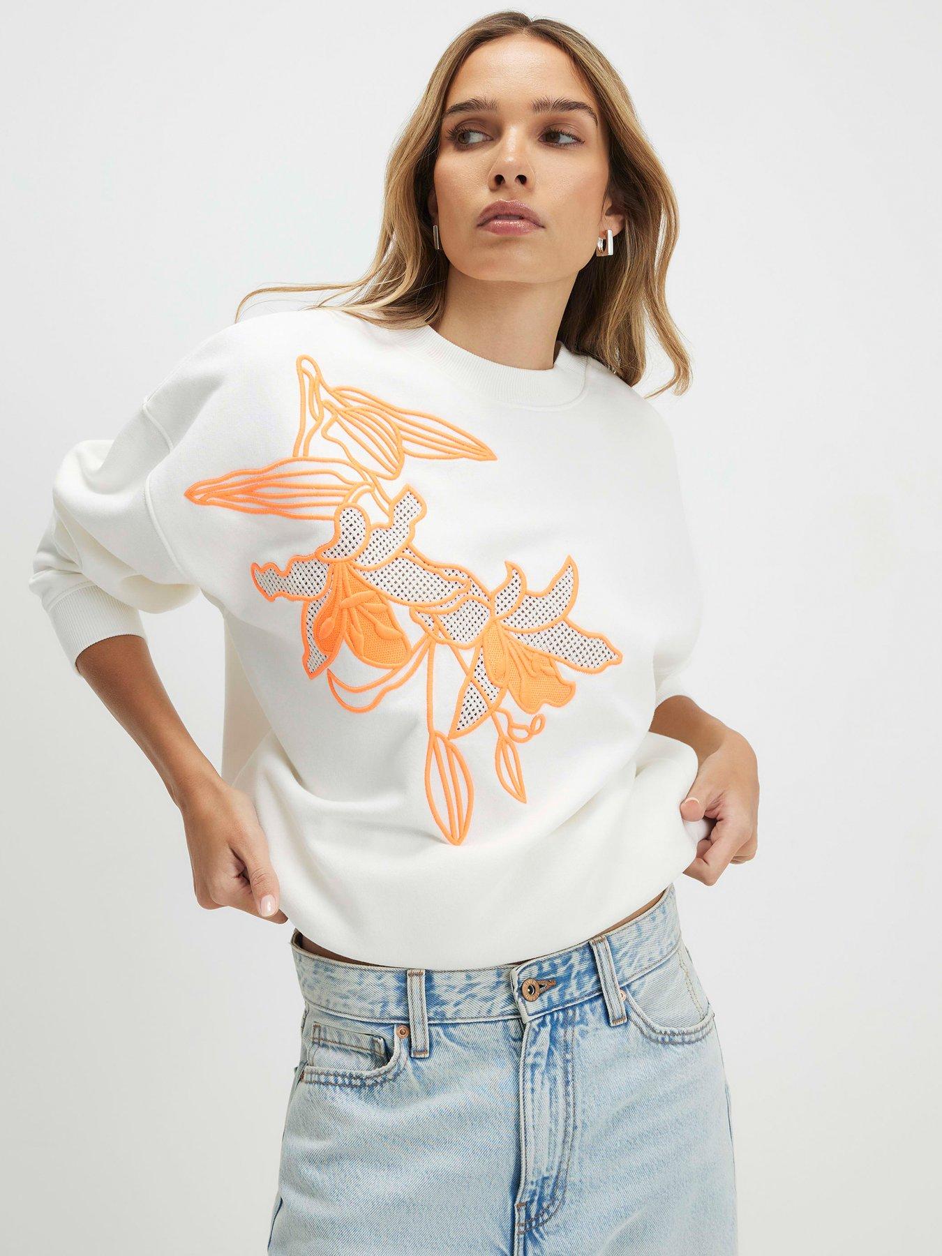 image of river-island-floral-sweatshirt