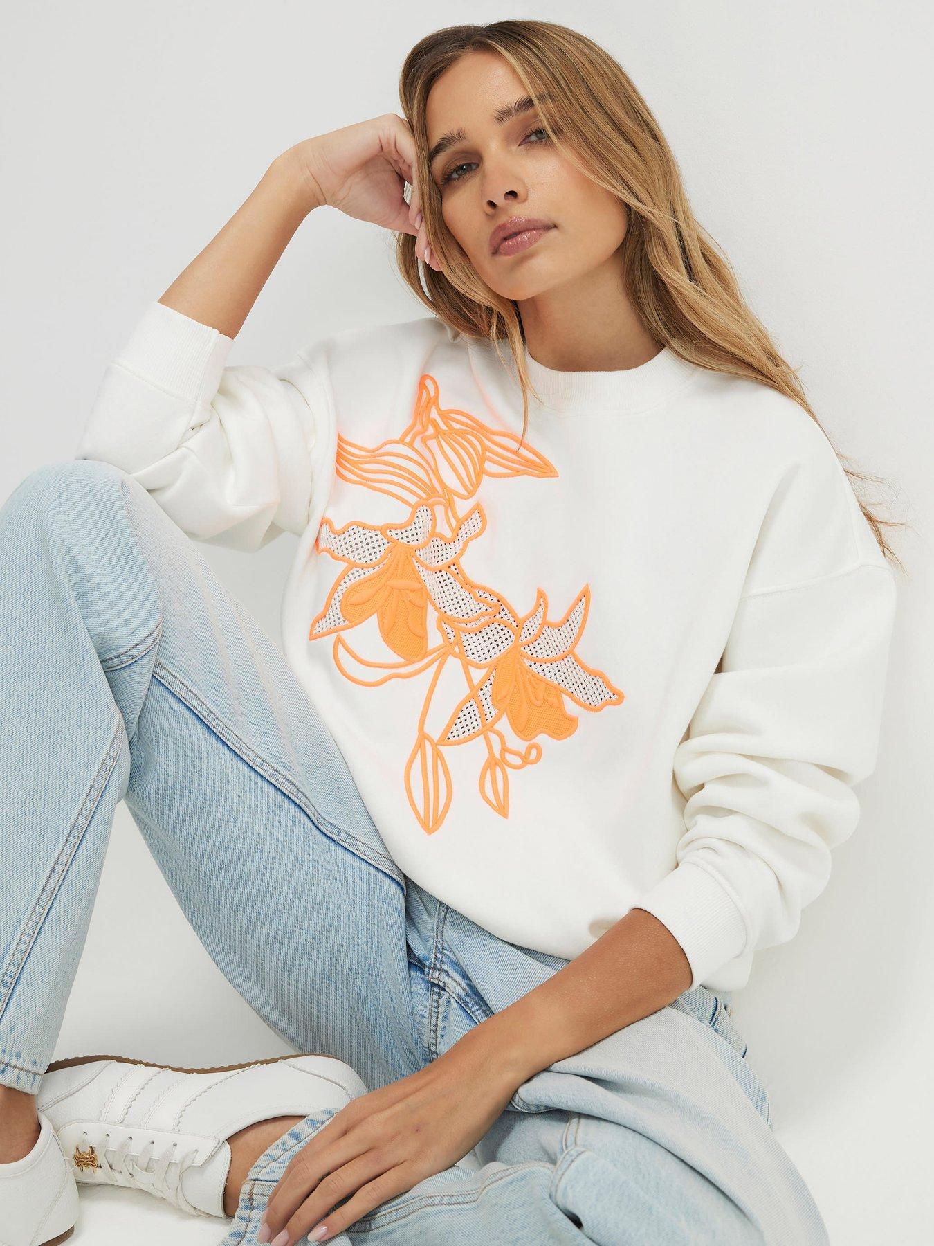  image of river-island-floral-sweatshirt