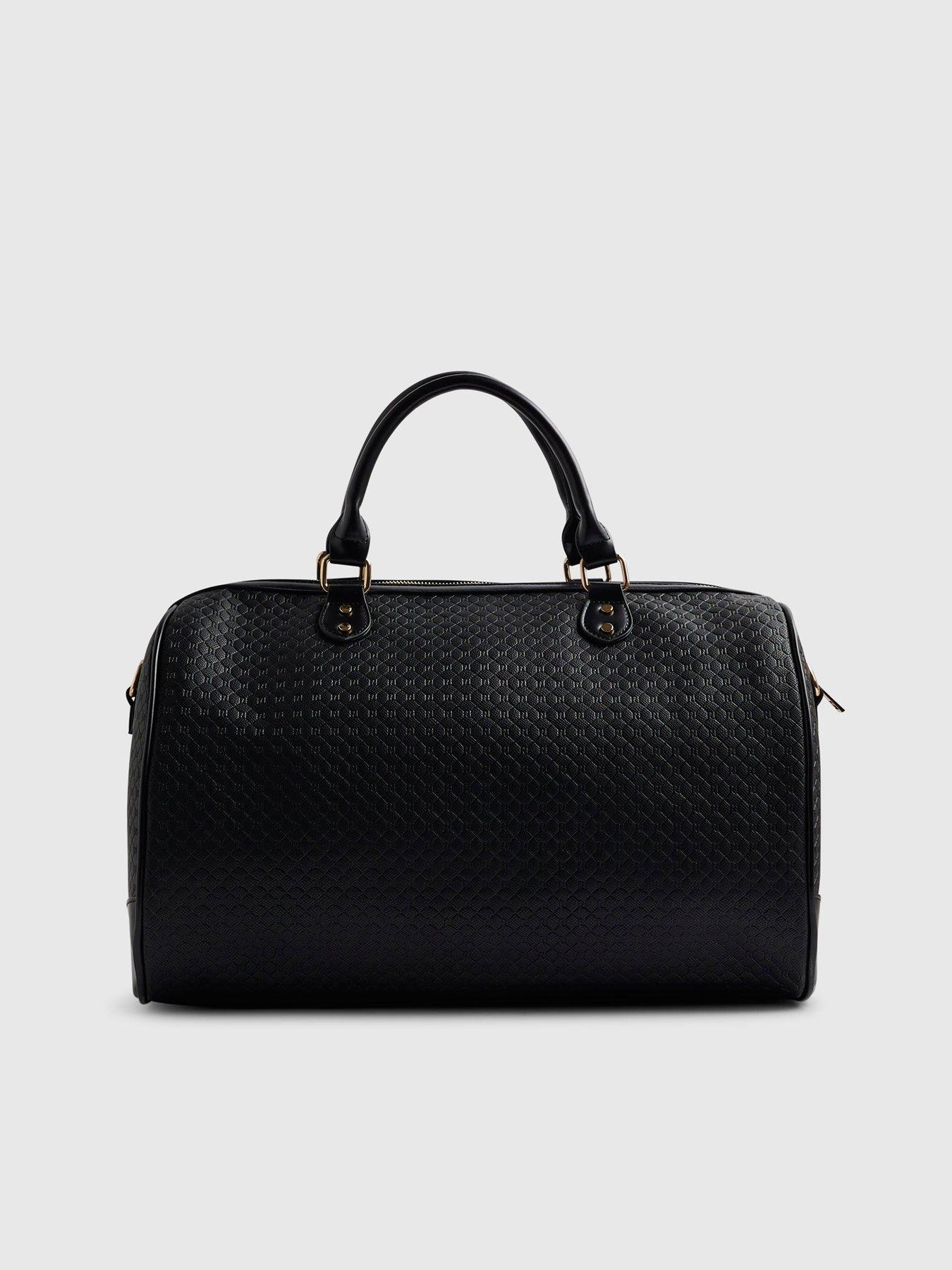 Image 3 of 4 of River Island Webbing Front Monogram Barrell Bag