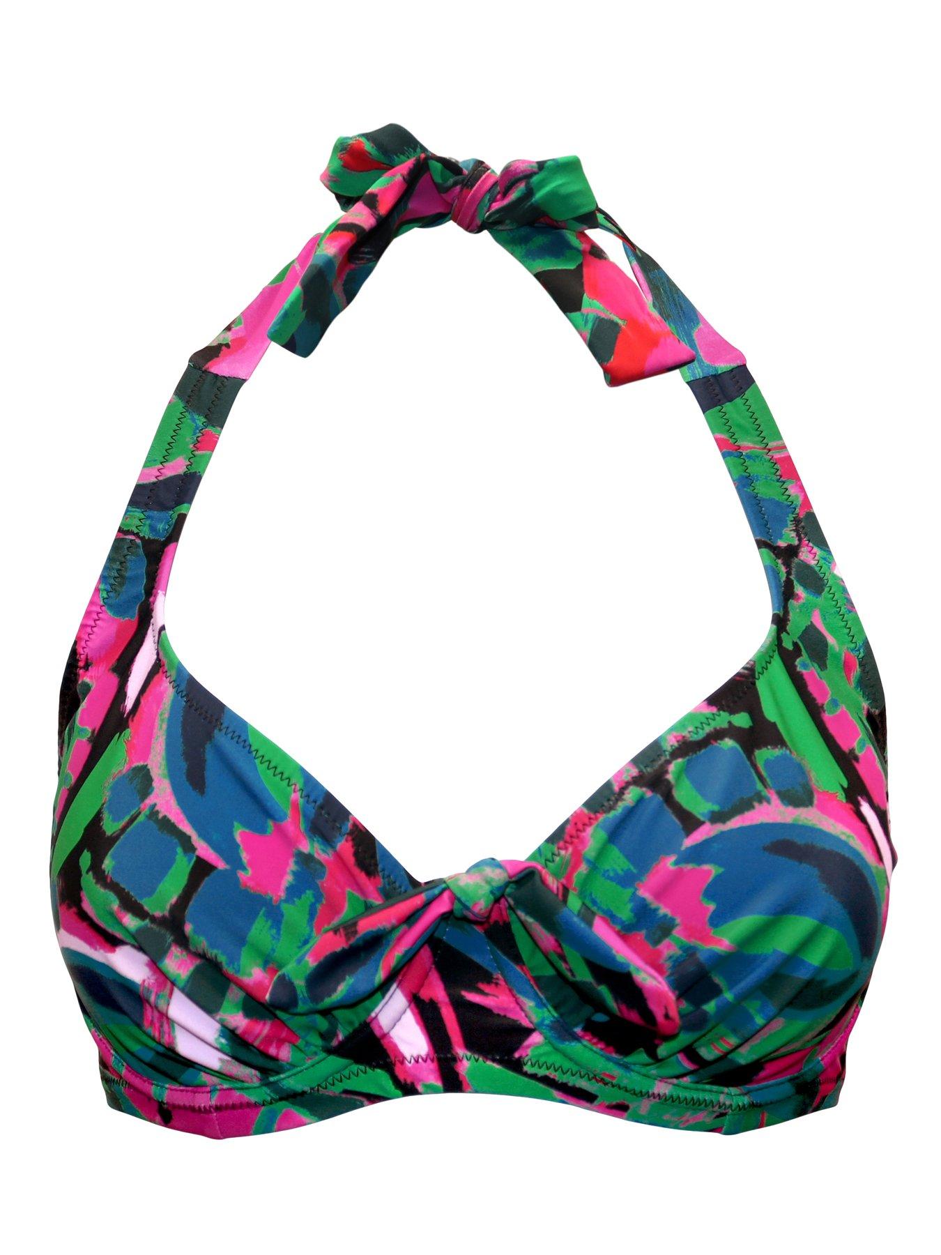 Image 3 of 4 of Pour Moi Heatwave Halter Underwired Bikini Top