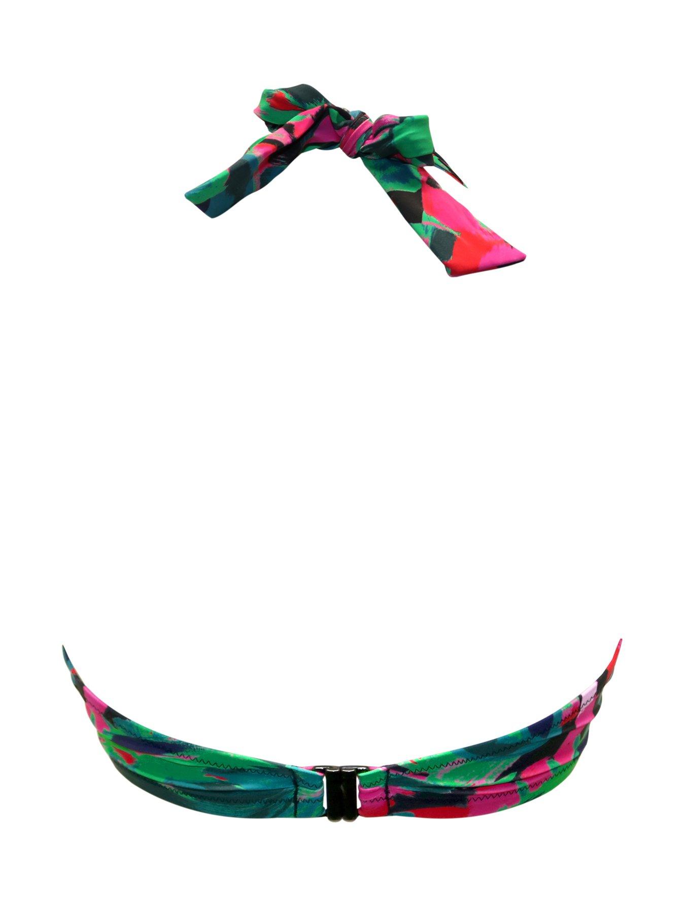 Image 4 of 4 of Pour Moi Heatwave Halter Underwired Bikini Top