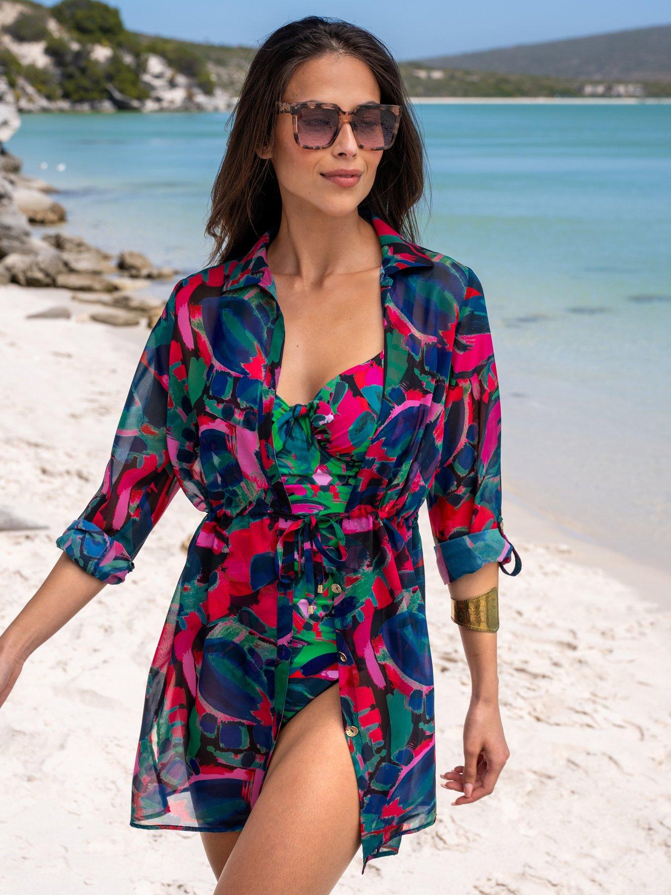  image of pour-moi-chiffon-button-through-beach-shirt