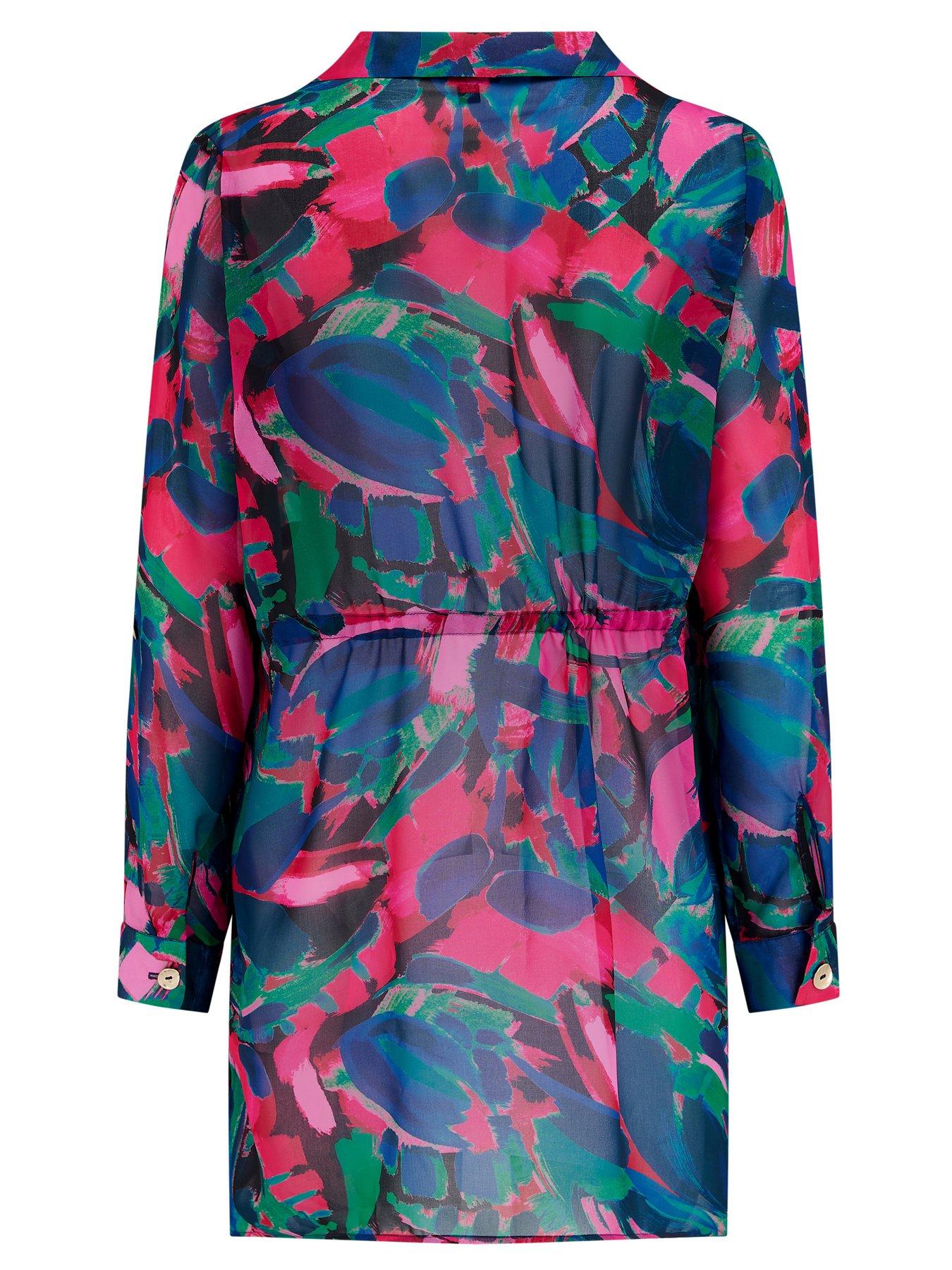  image of pour-moi-chiffon-button-through-beach-shirt