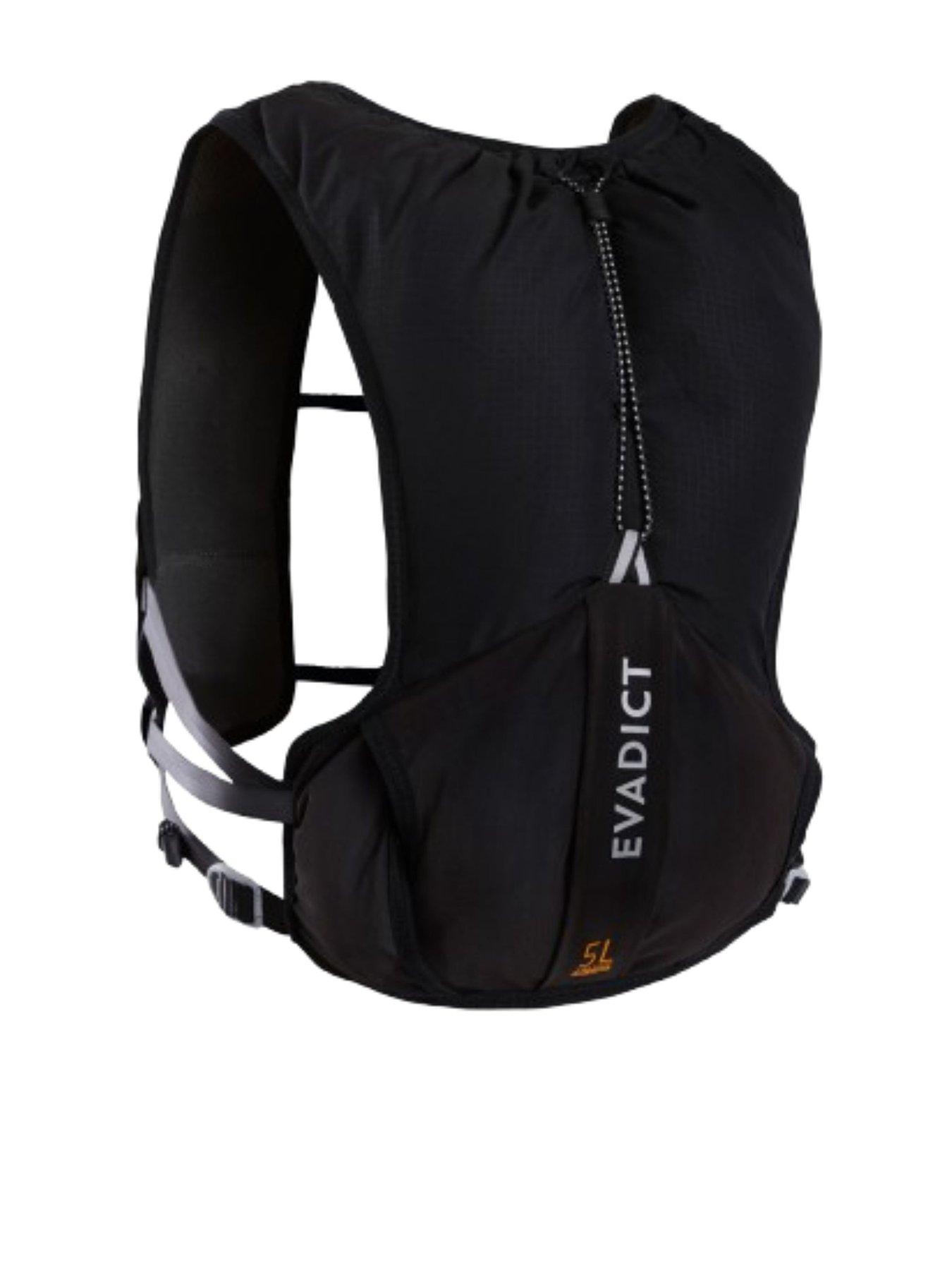 Decathlon KIPRUN 500 5L Unisex Trail Running Bag 1L Water Bladder Included - Black