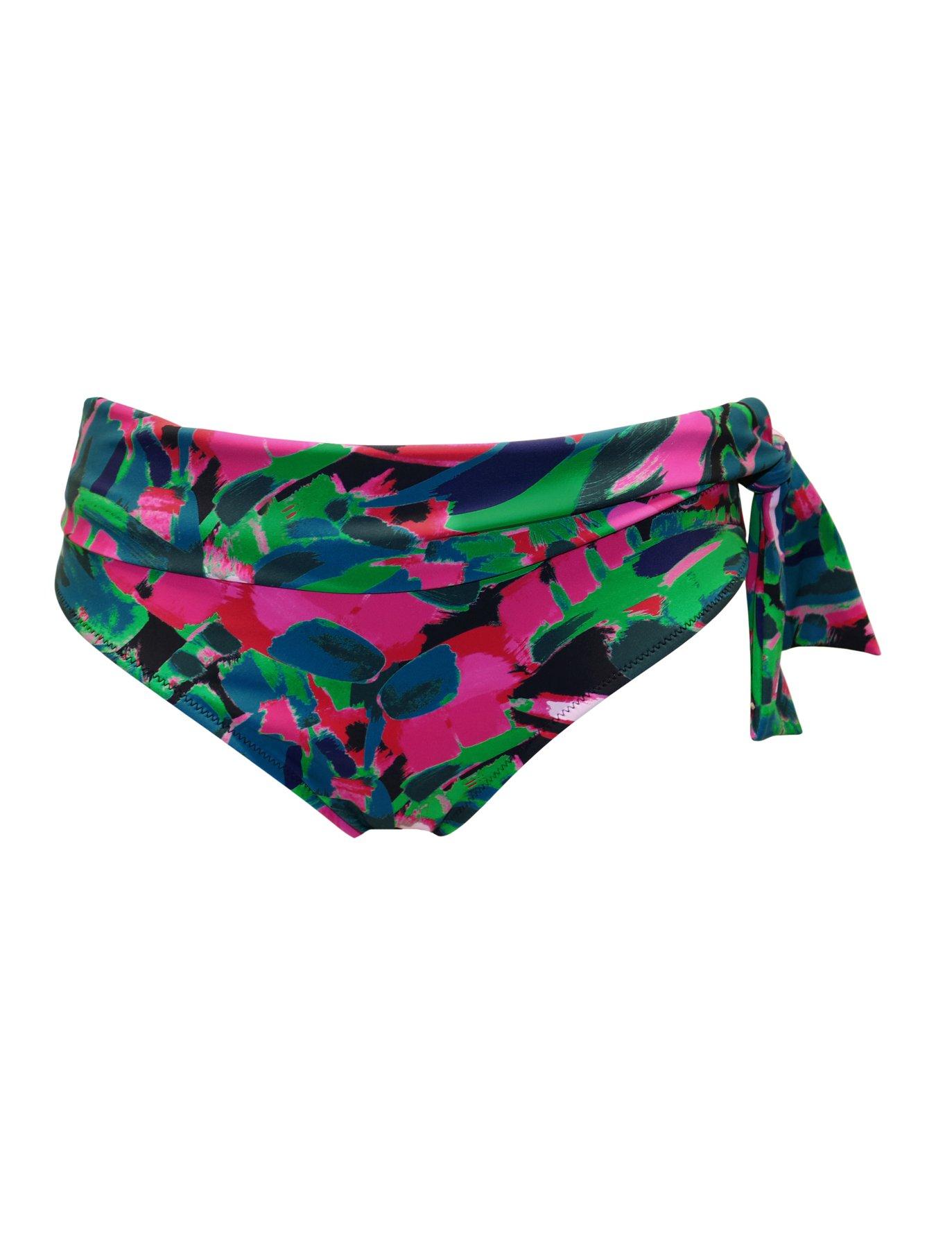 Image 3 of 4 of Pour Moi Heatwave Fold Over Tie Bikini Brief