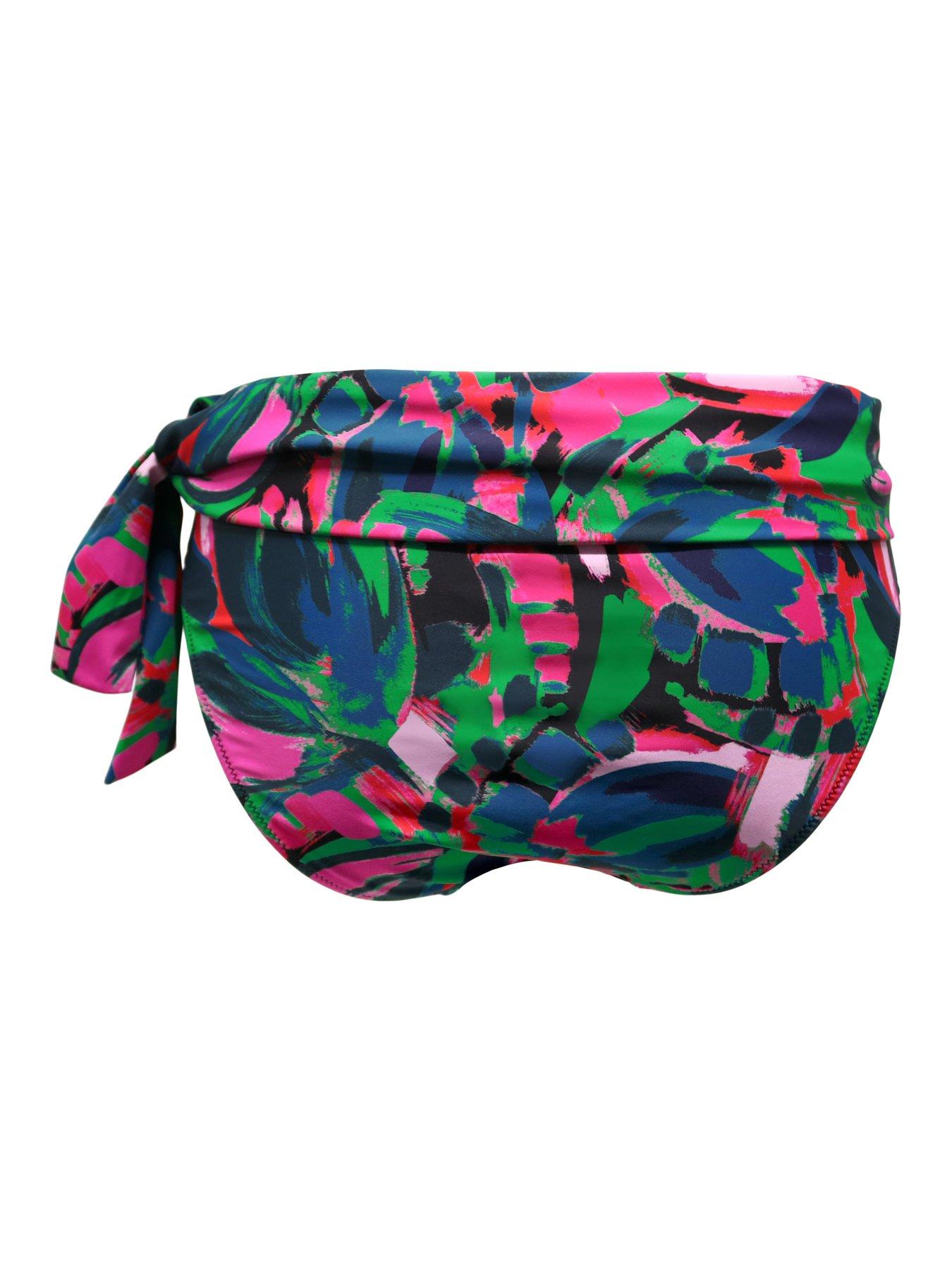 Image 4 of 4 of Pour Moi Heatwave Fold Over Tie Bikini Brief