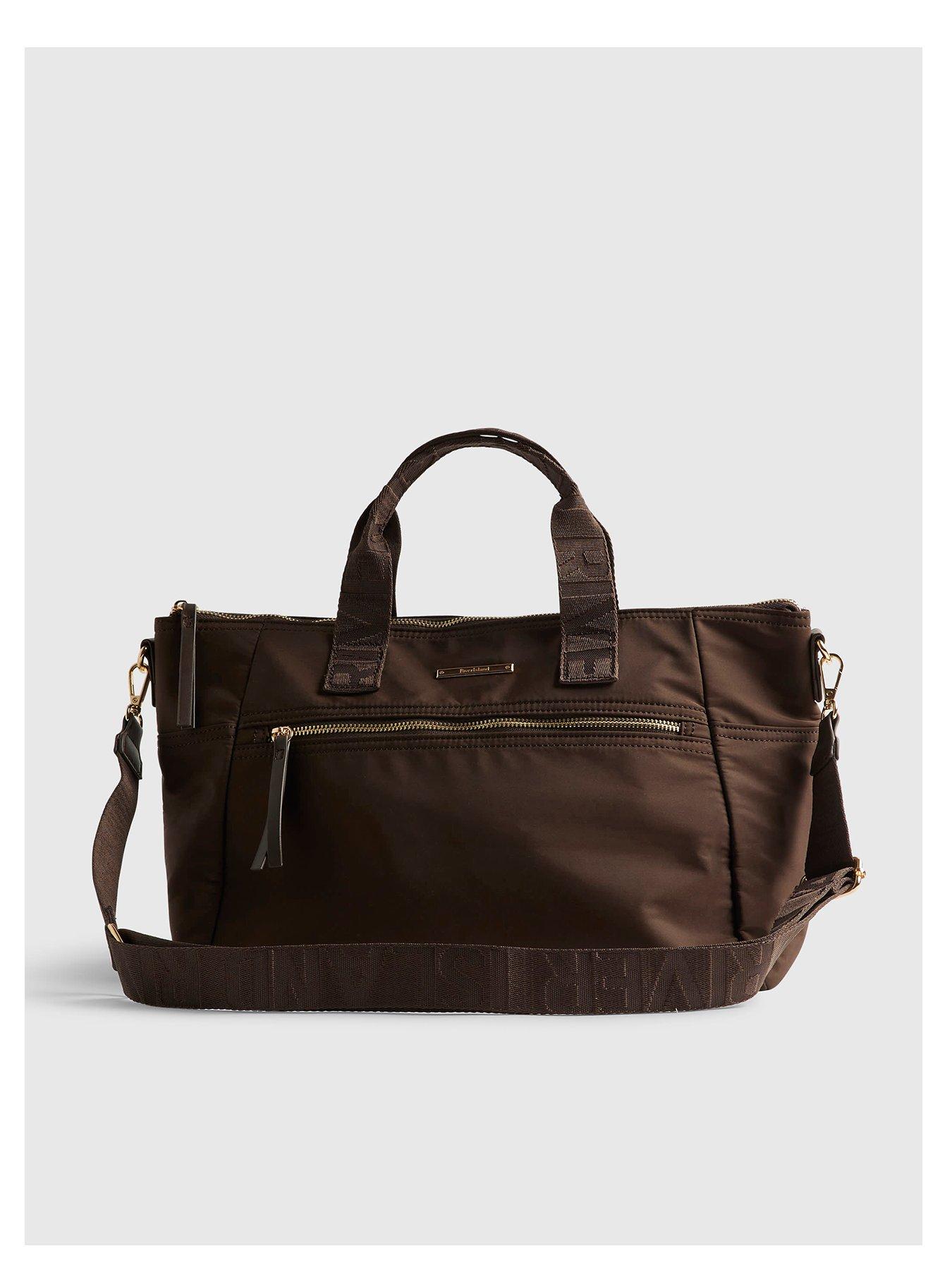 front image of river-island-cabin-size-logo-holdall