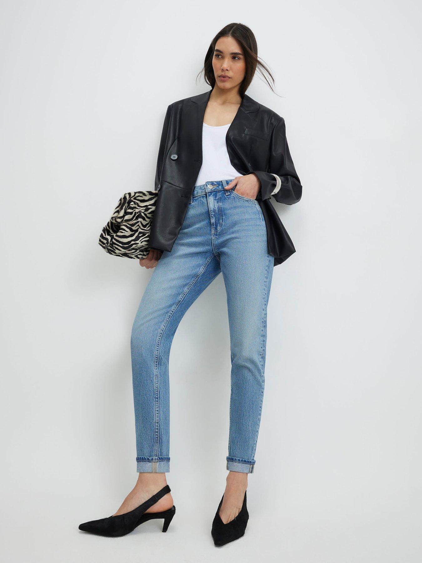 River Island Mid Rise Mom Sculpt Jeans