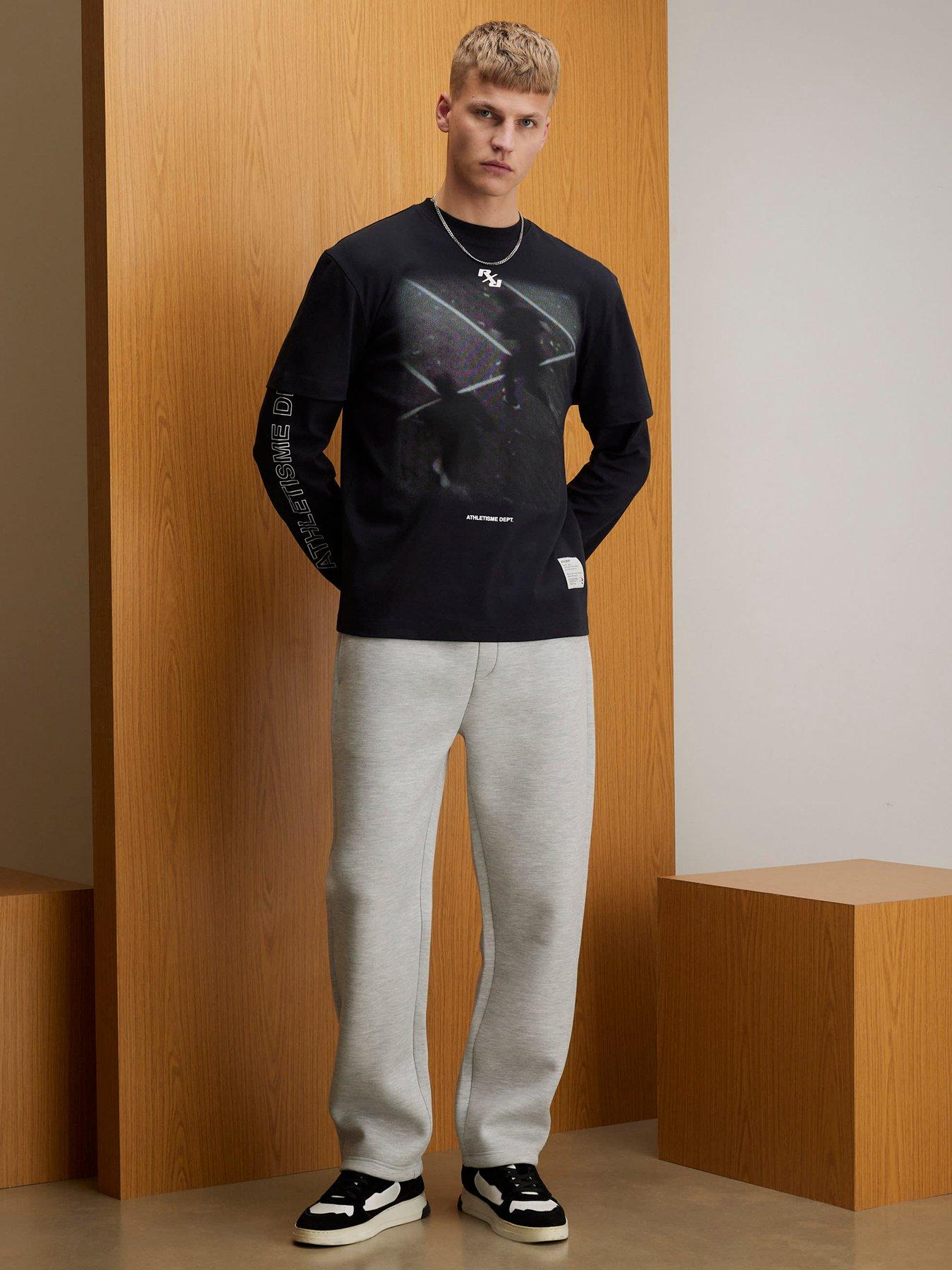 Image 3 of 4 of River Island Athletisme Dept Double Layered T-shirt