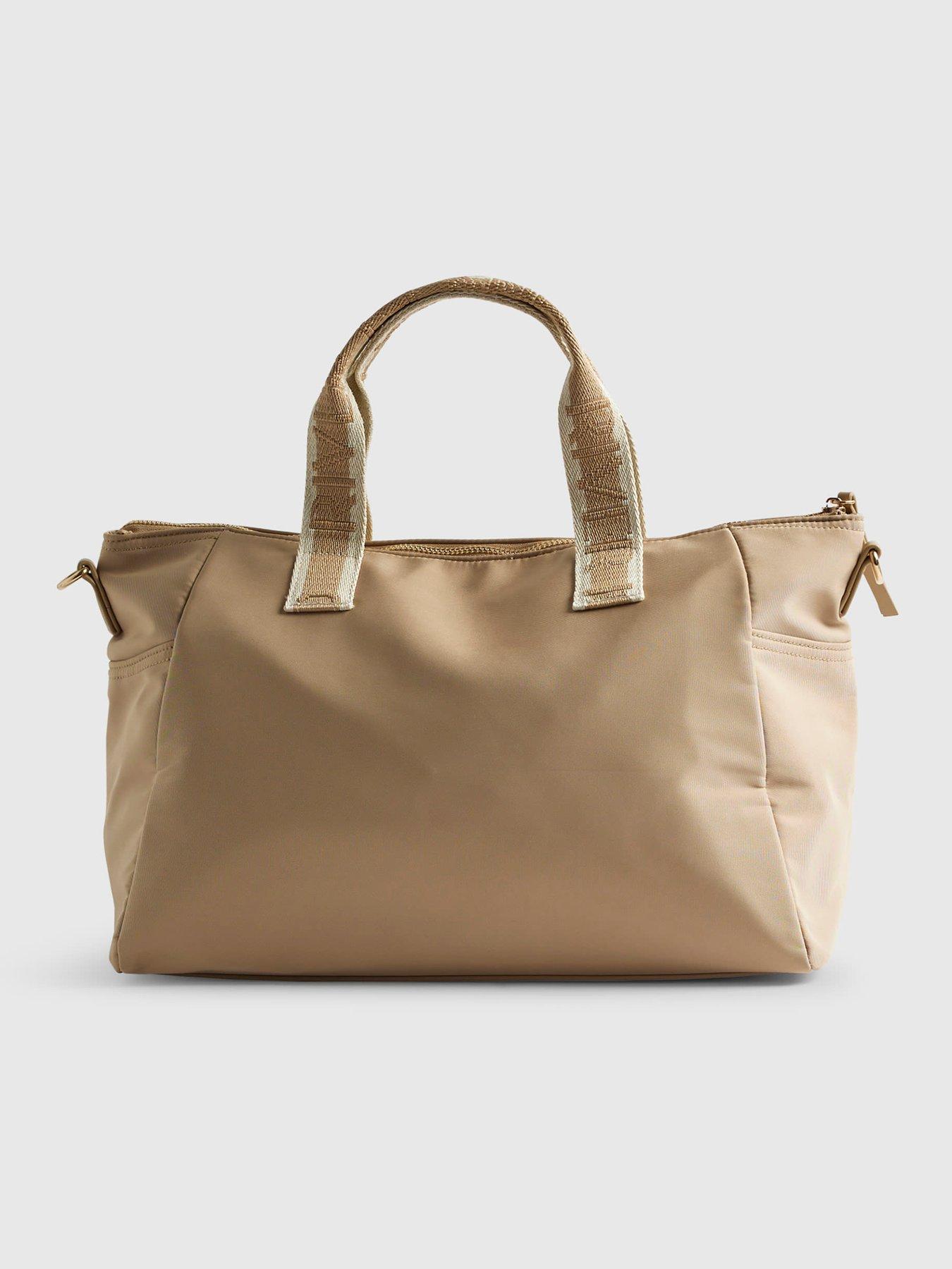  image of river-island-cabin-size-logo-holdall-beige