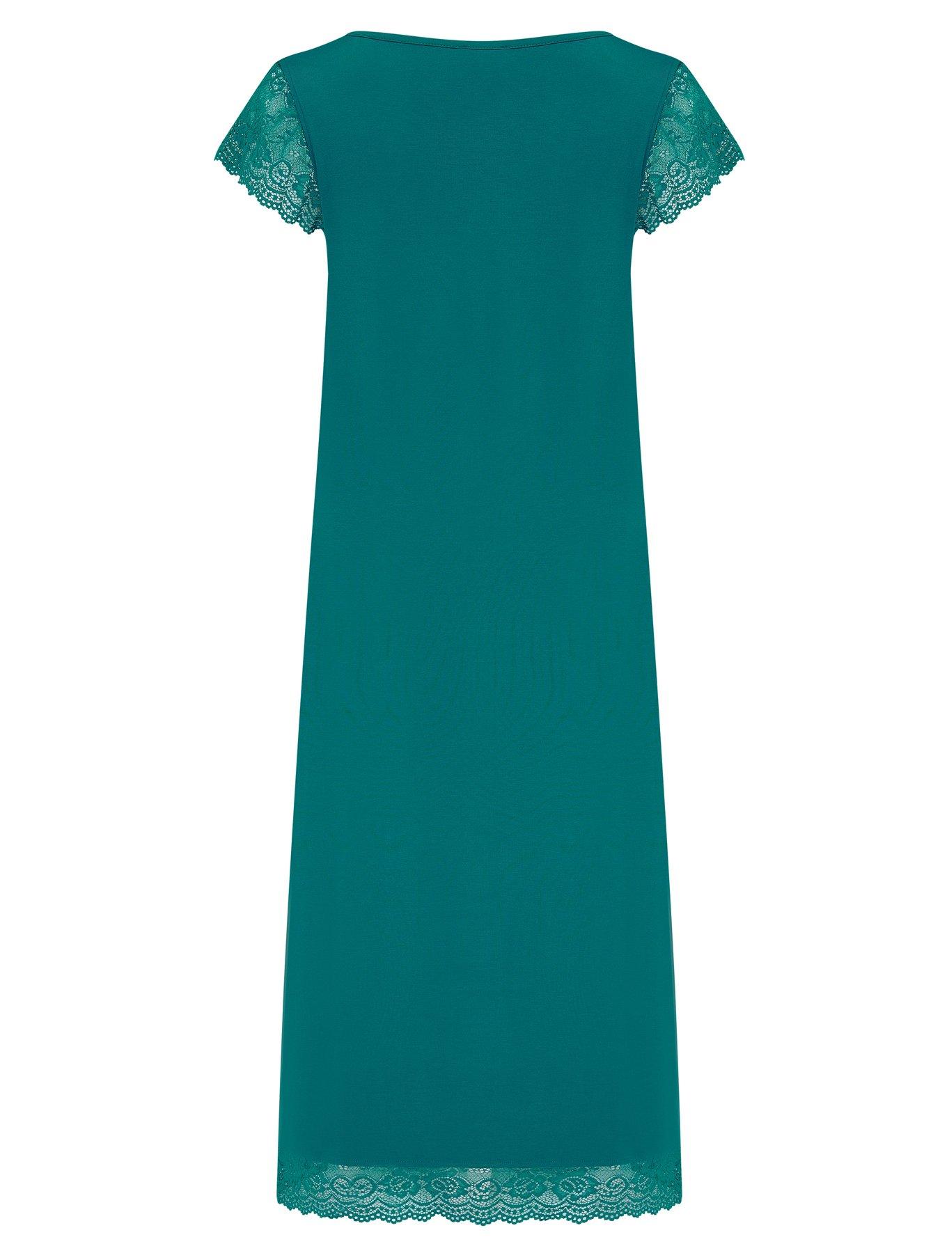 Image 4 of 4 of Pour Moi Jersey Lace Hidden Support Midi Chemise