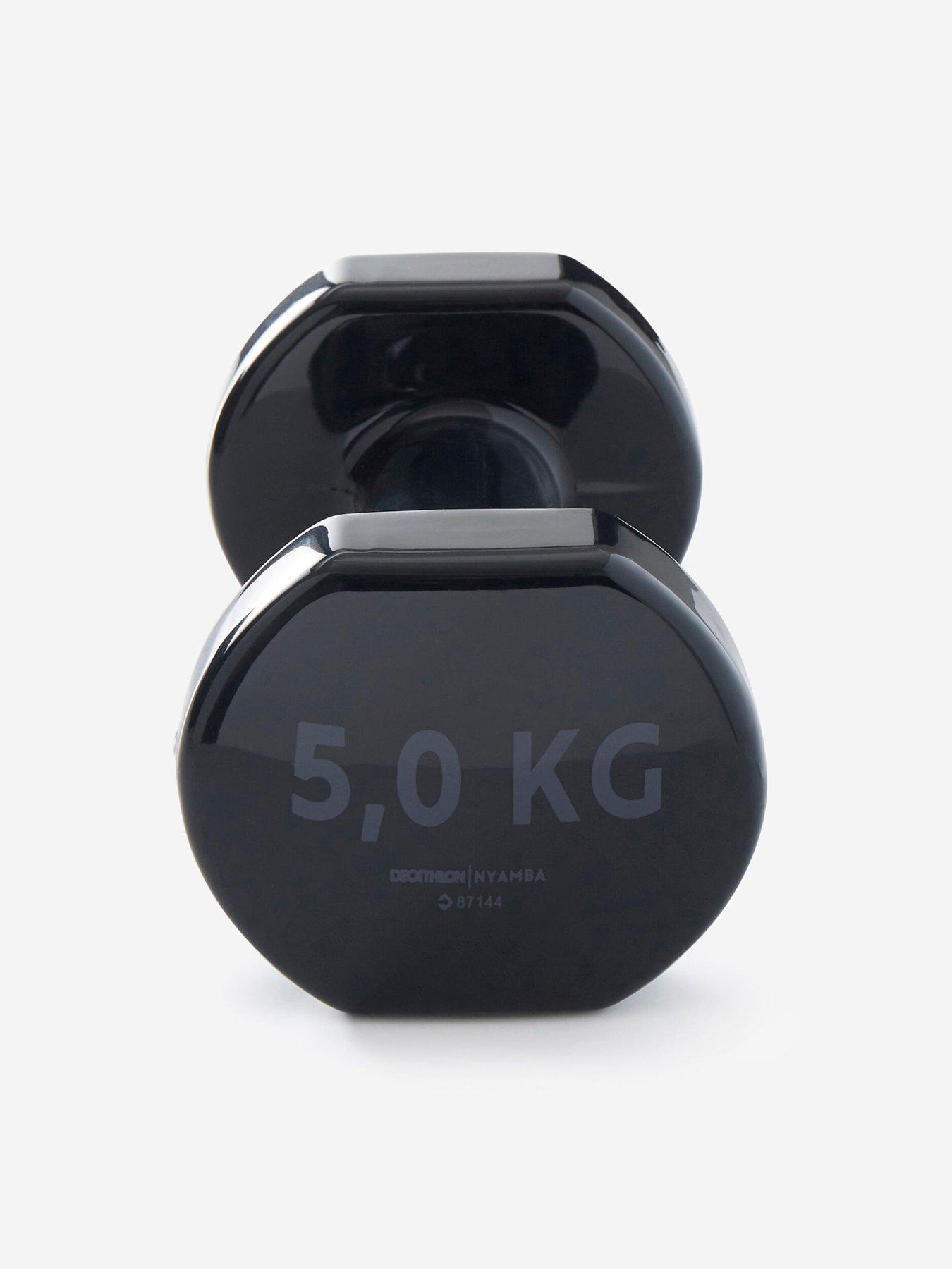 Image 3 of 4 of Decathlon Fitness 5 kg Dumbbells Twin-Pack - Black 