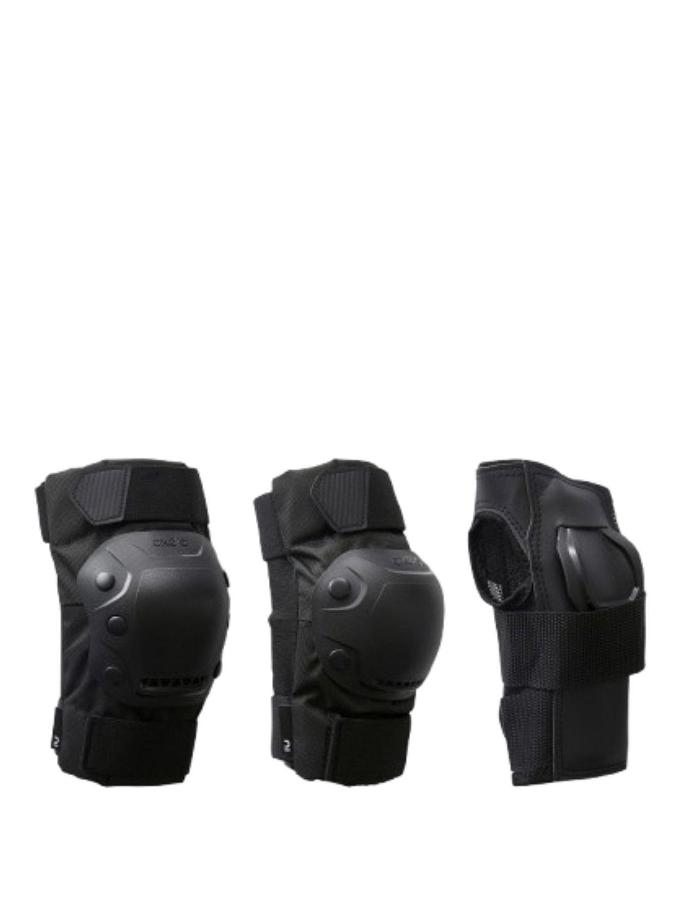 Image 1 of 6 of Decathlon Adult 2 x 3-Piece Inline Skate Protection Set Fit500 - Black