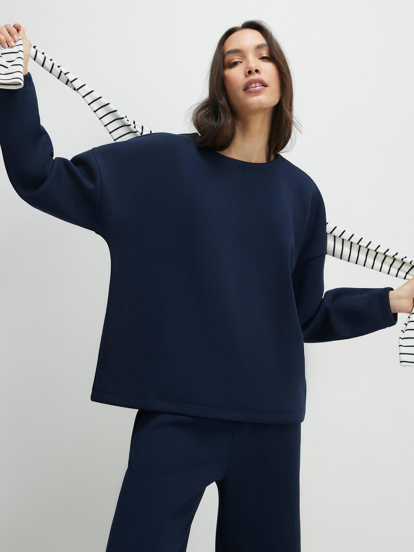 River Island Premium Twill Long Sleeve Top
