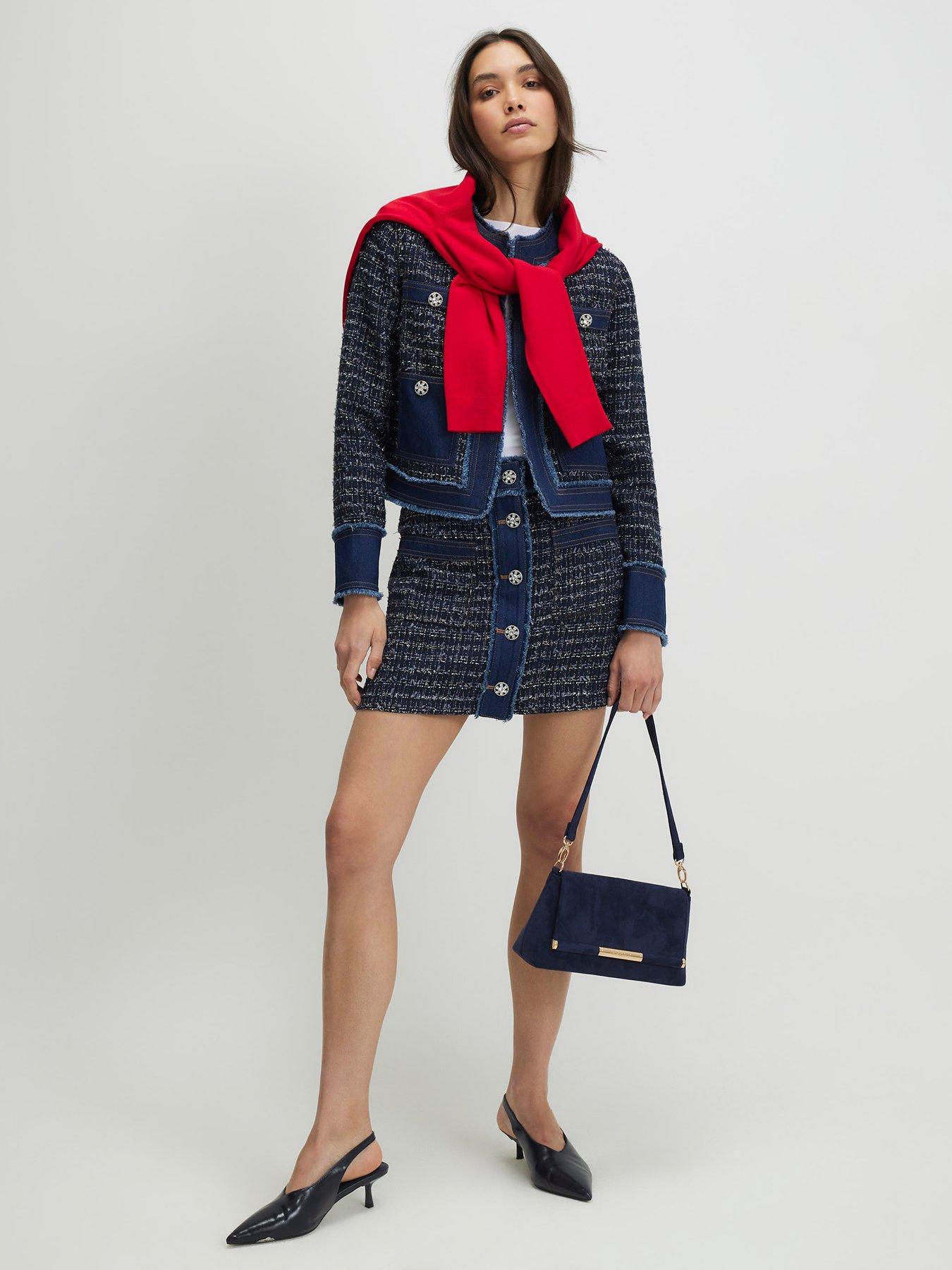  image of river-island-boucle-denim-jacket