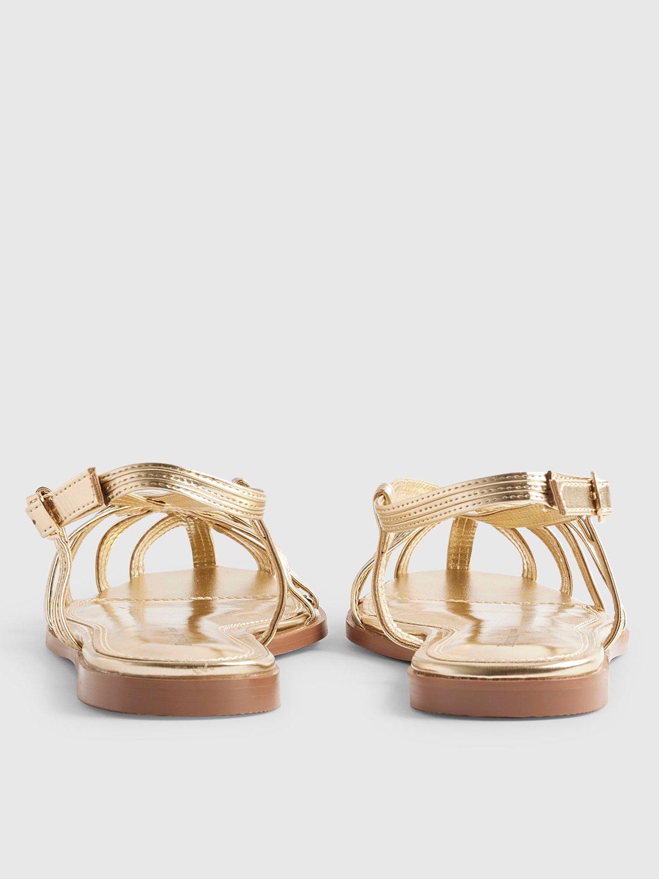 Image 3 of 4 of River Island Caged Flat Sandals