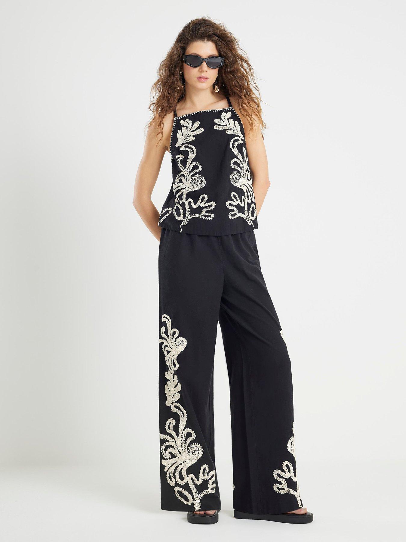 Image 3 of 4 of River Island Embroidered Tank Top