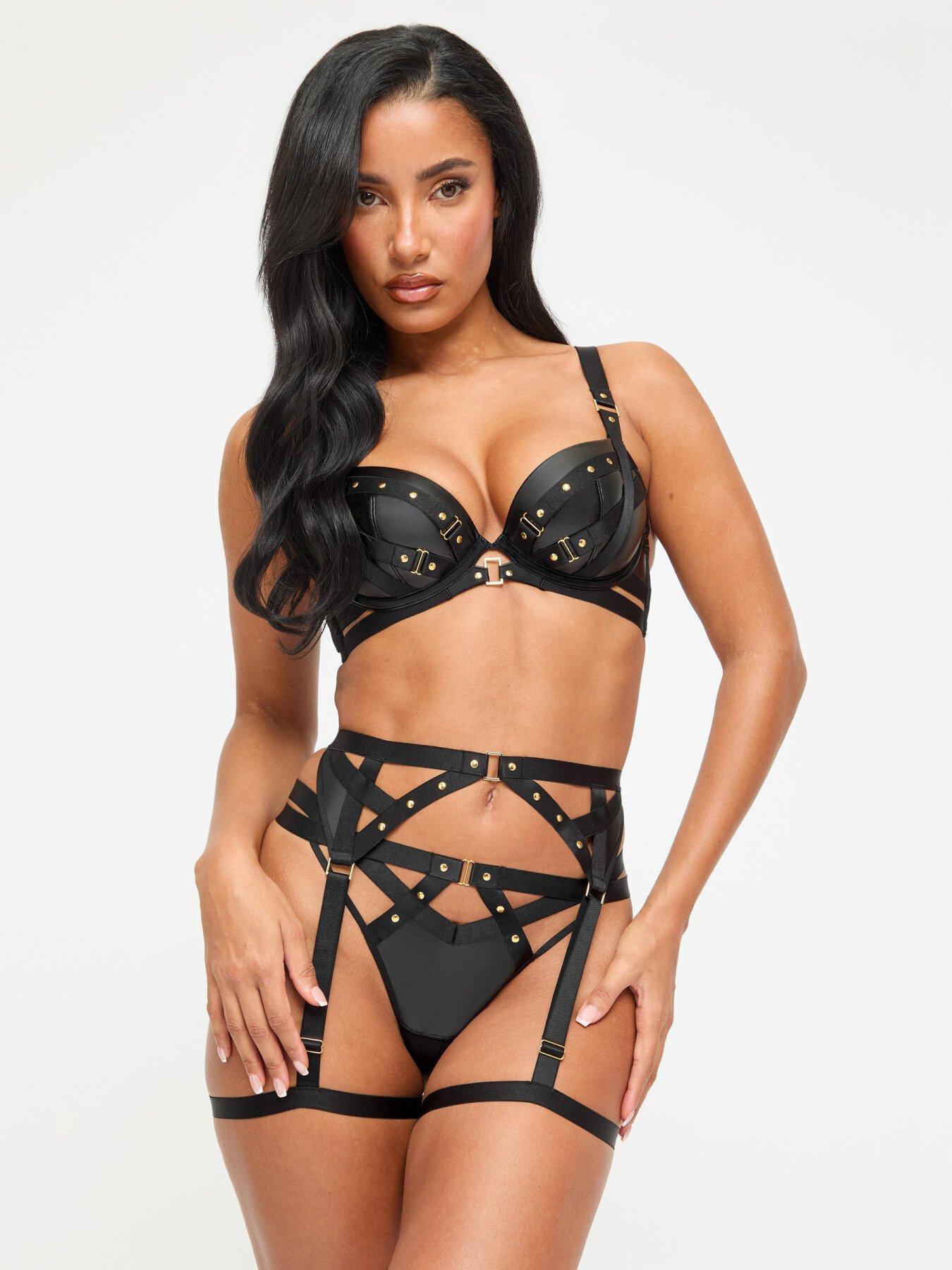 front image of ann-summers-after-dark-padded-plunge-bra