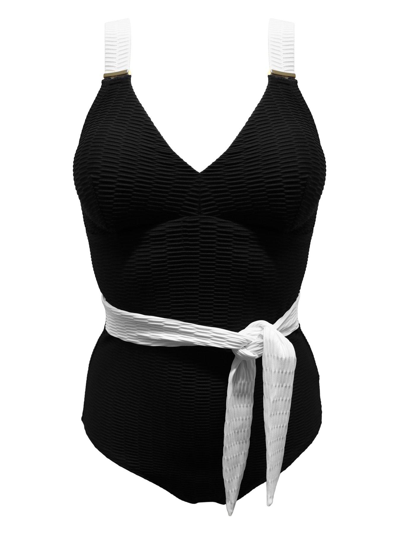 Image 3 of 4 of Pour Moi Acapulco Belted Tummy Control Swimsuit