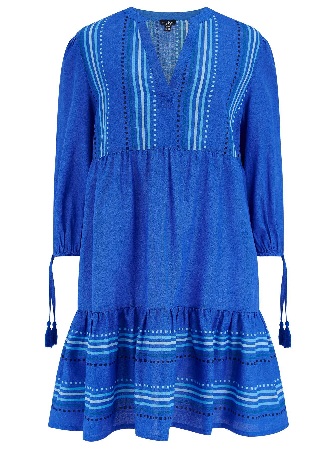 Image 3 of 4 of Pour Moi Linen Blend Beach Kaftan Dress