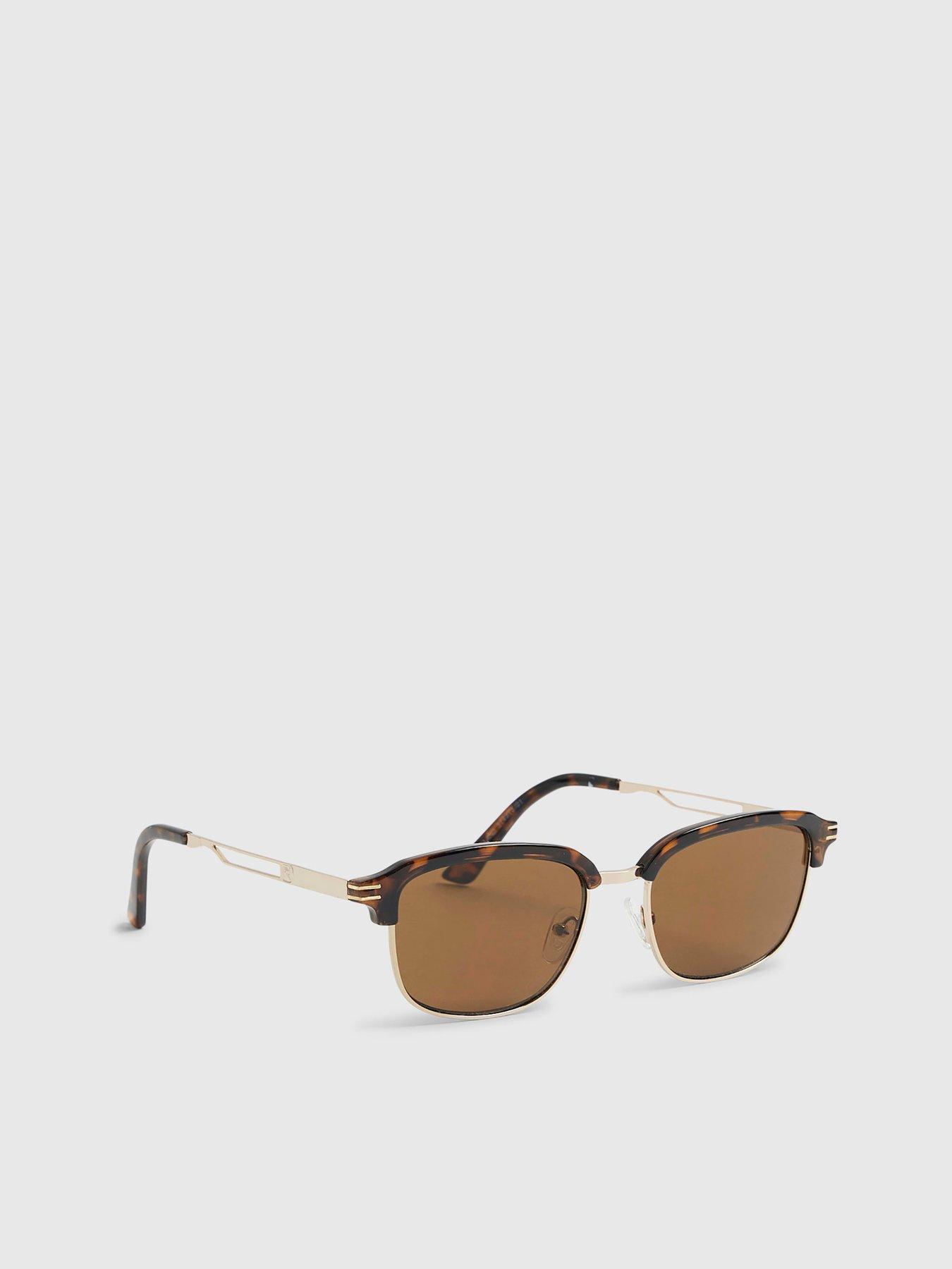 Image 3 of 5 of River Island Tortoise Clubmaster Sunglasses
