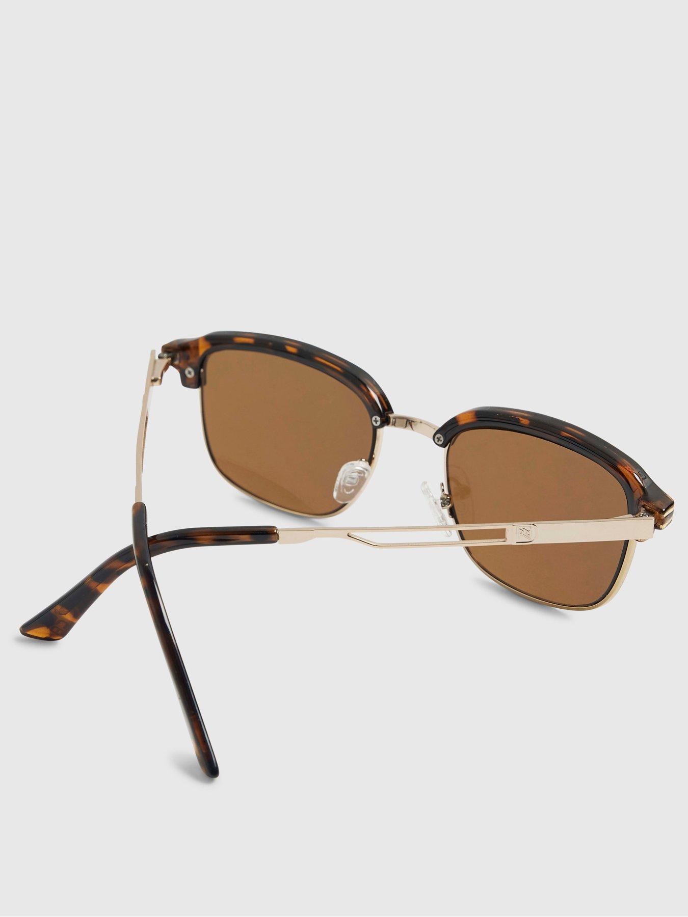 Image 4 of 5 of River Island Tortoise Clubmaster Sunglasses