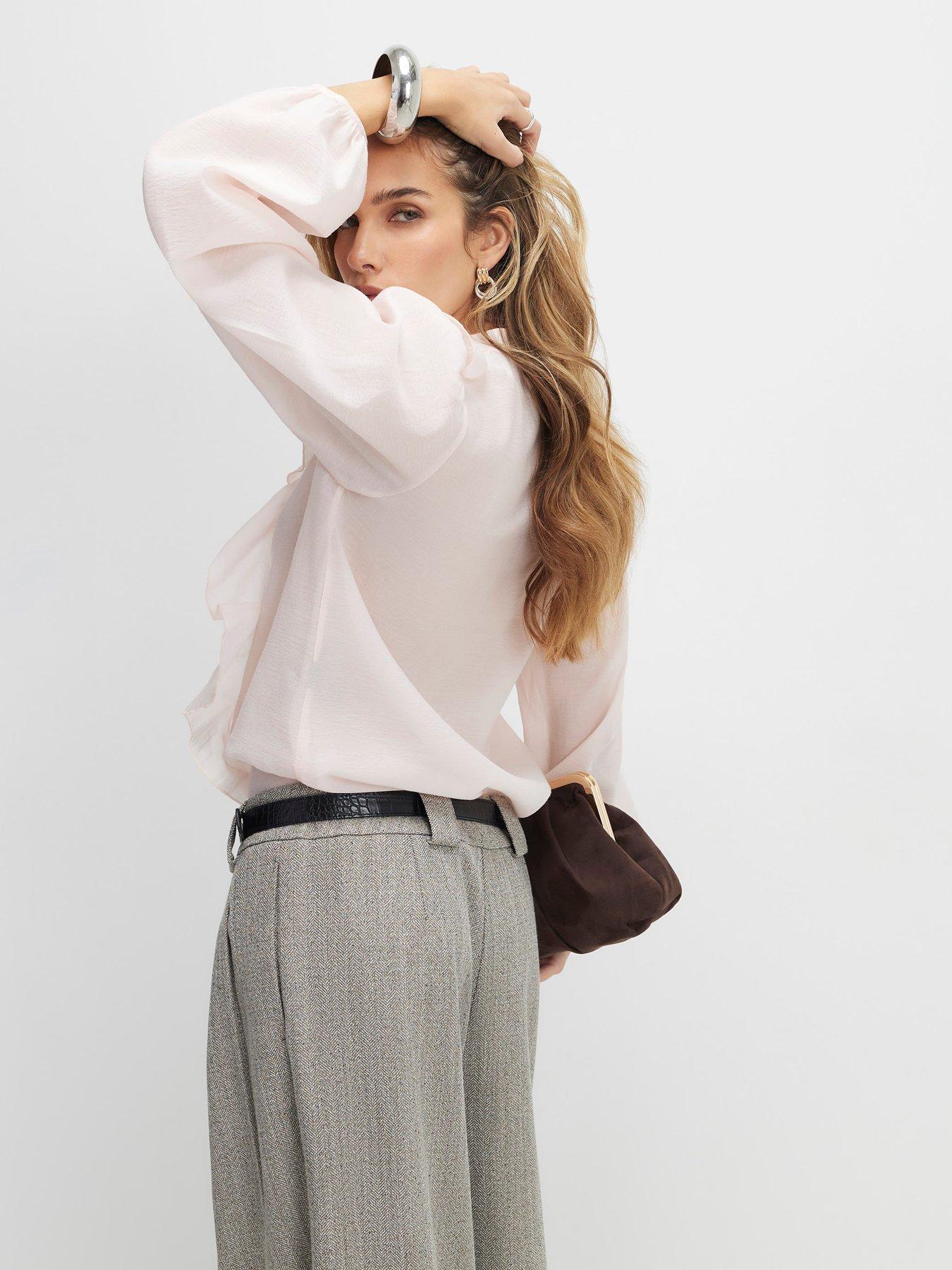 Image 2 of 4 of River Island Long Sleeve Frilled Shirt