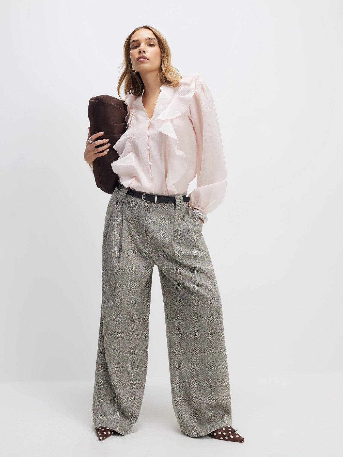 Image 3 of 4 of River Island Long Sleeve Frilled Shirt
