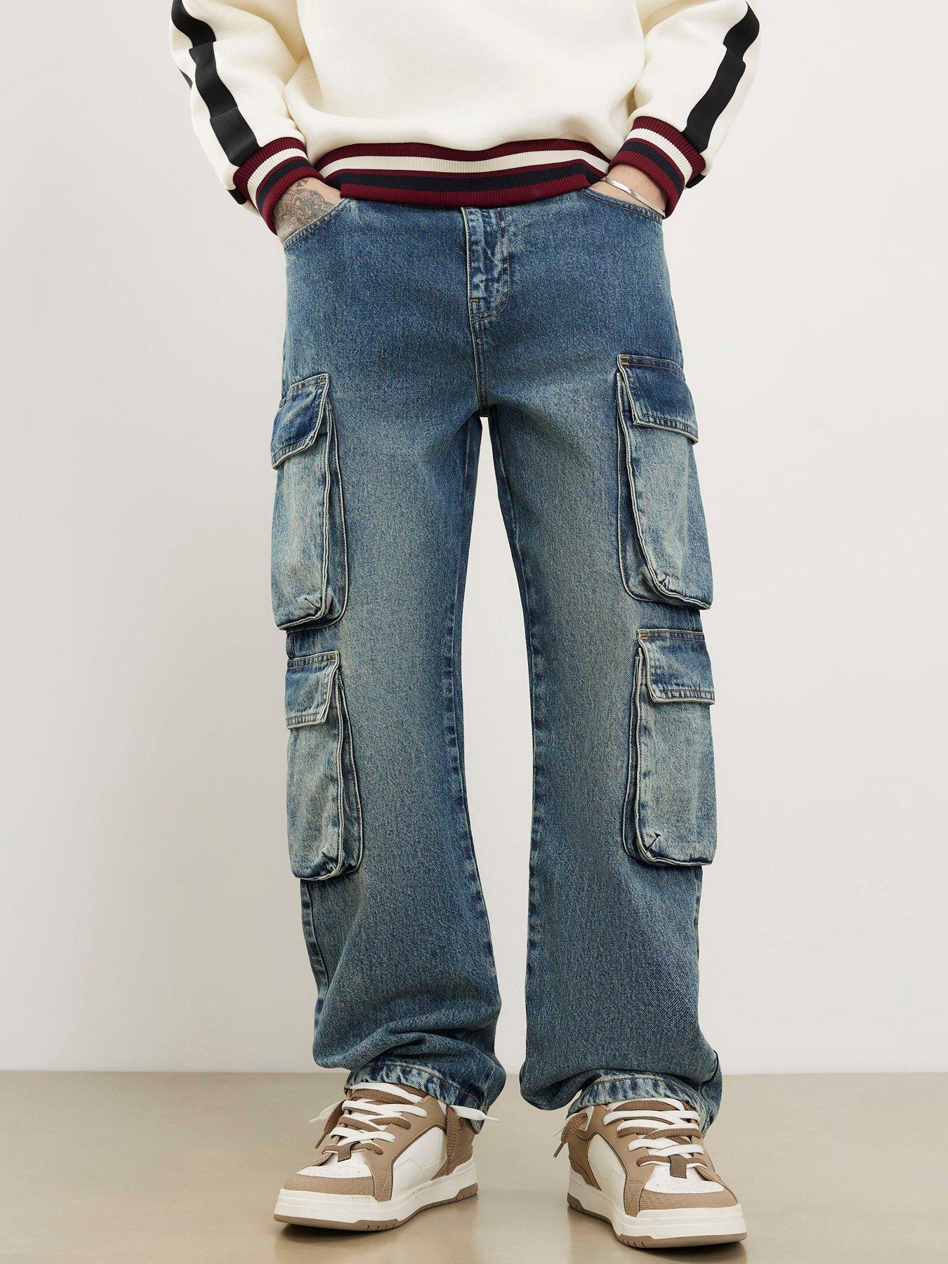 River Island Loose Fit Cargo Jeans