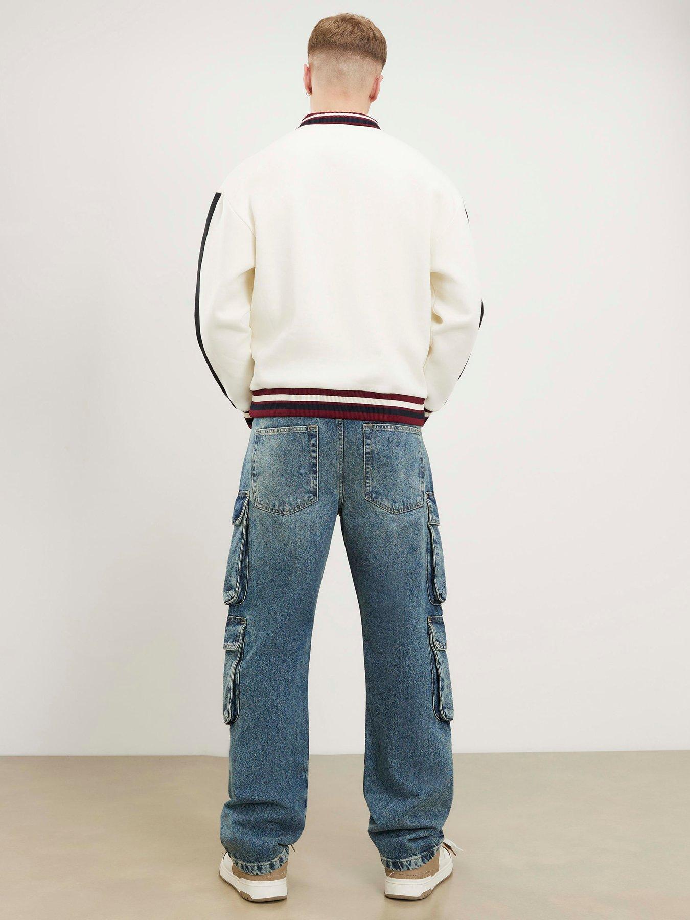Image 2 of 4 of River Island Loose Fit Cargo Jeans