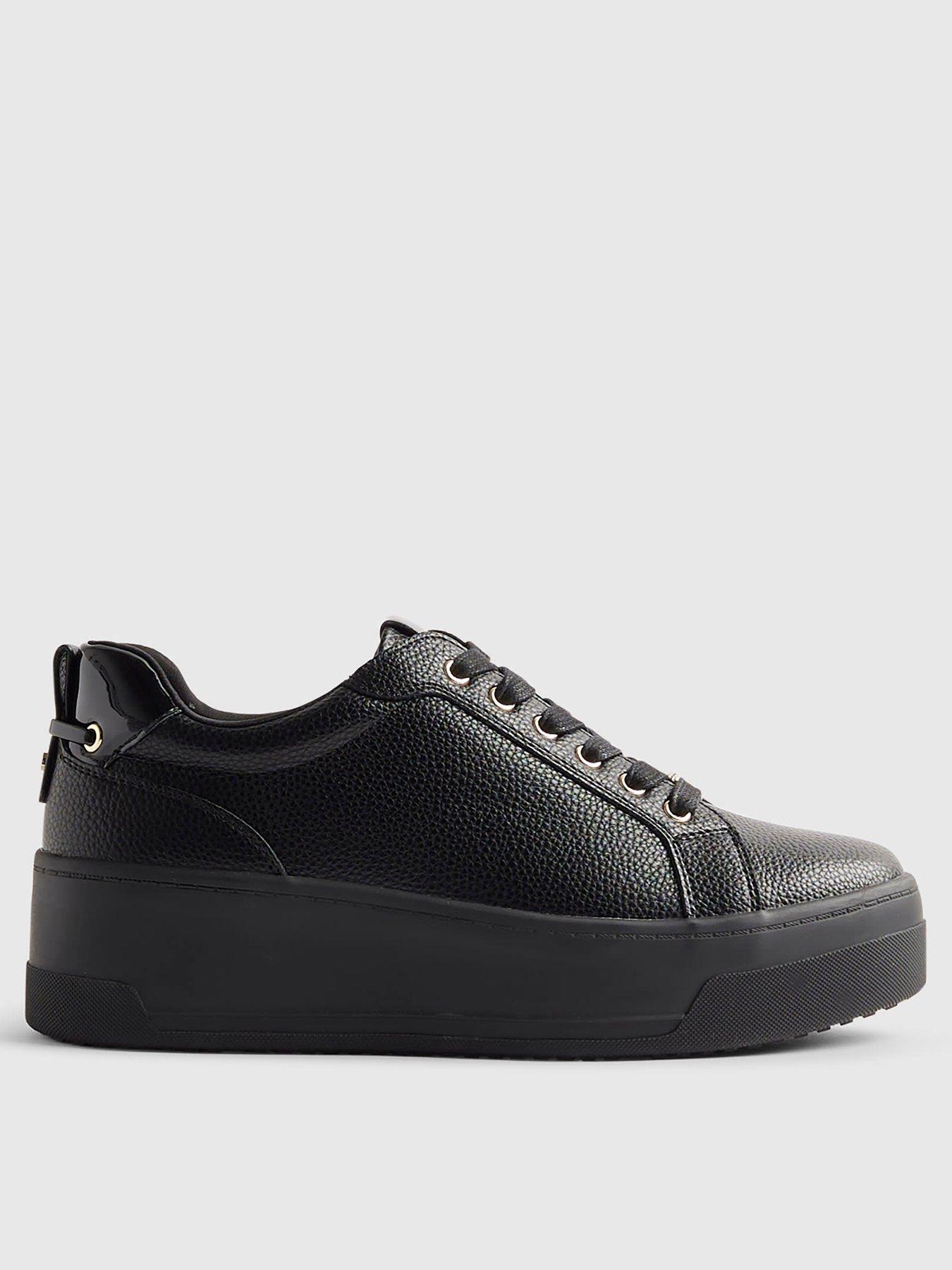 River Island Lace Up Flatform Trainers