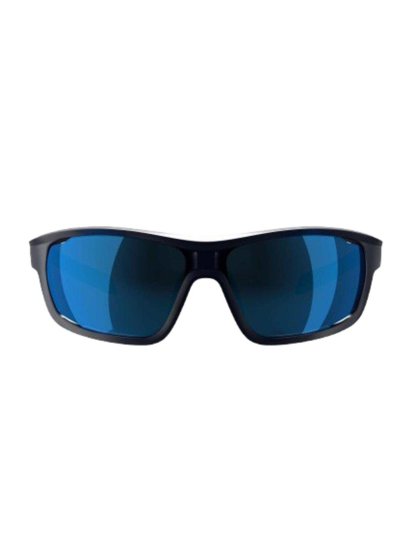 Image 4 of 5 of Decathlon Cycling Glasses Perf 100 Pack Interchangeable CAT 0+3 Lenses - Blue