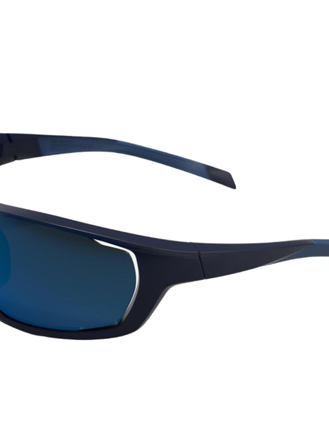 Image 5 of 5 of Decathlon Cycling Glasses Perf 100 Pack Interchangeable CAT 0+3 Lenses - Blue