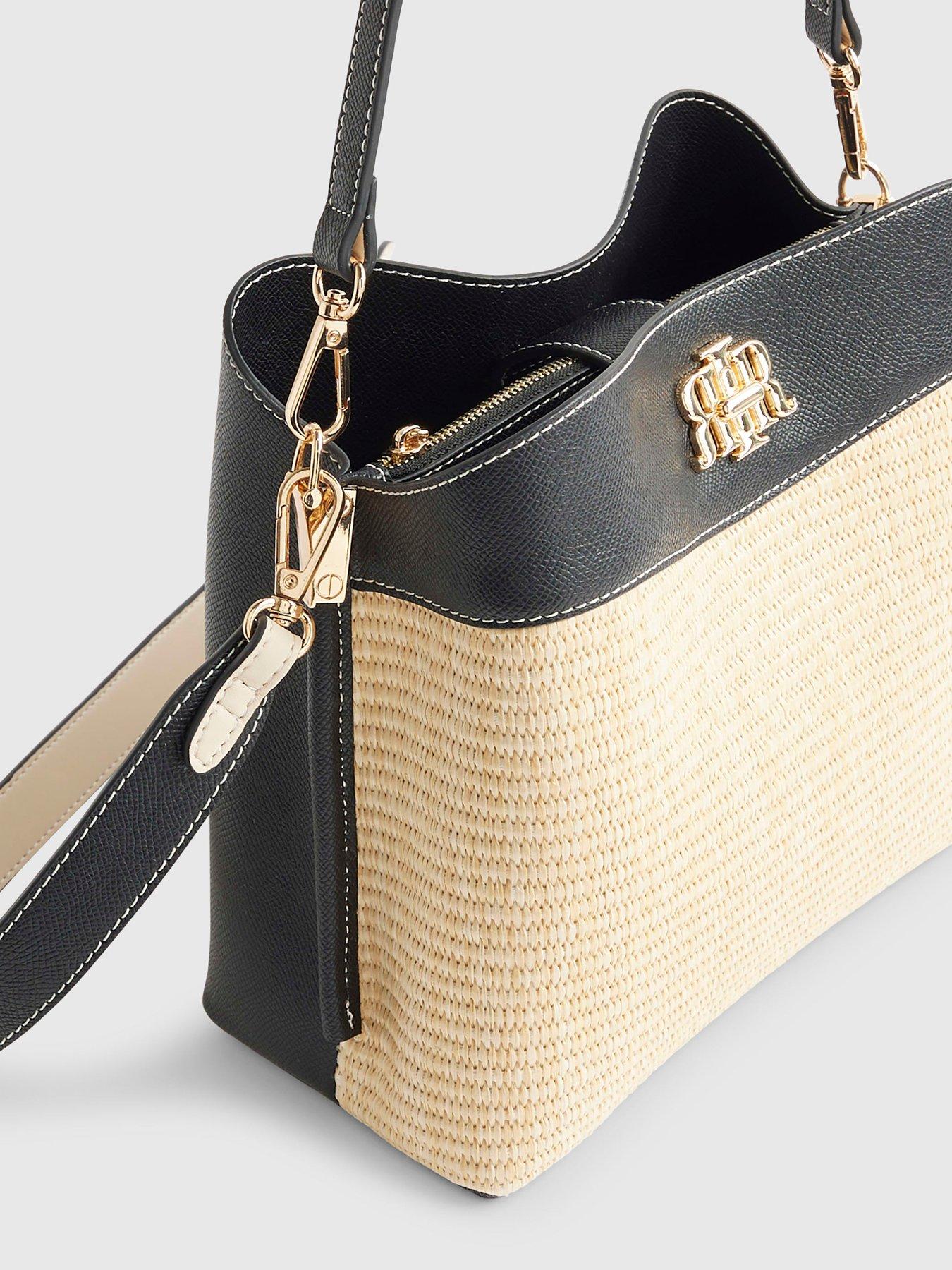  image of river-island-raffia-bucket-bag-beige
