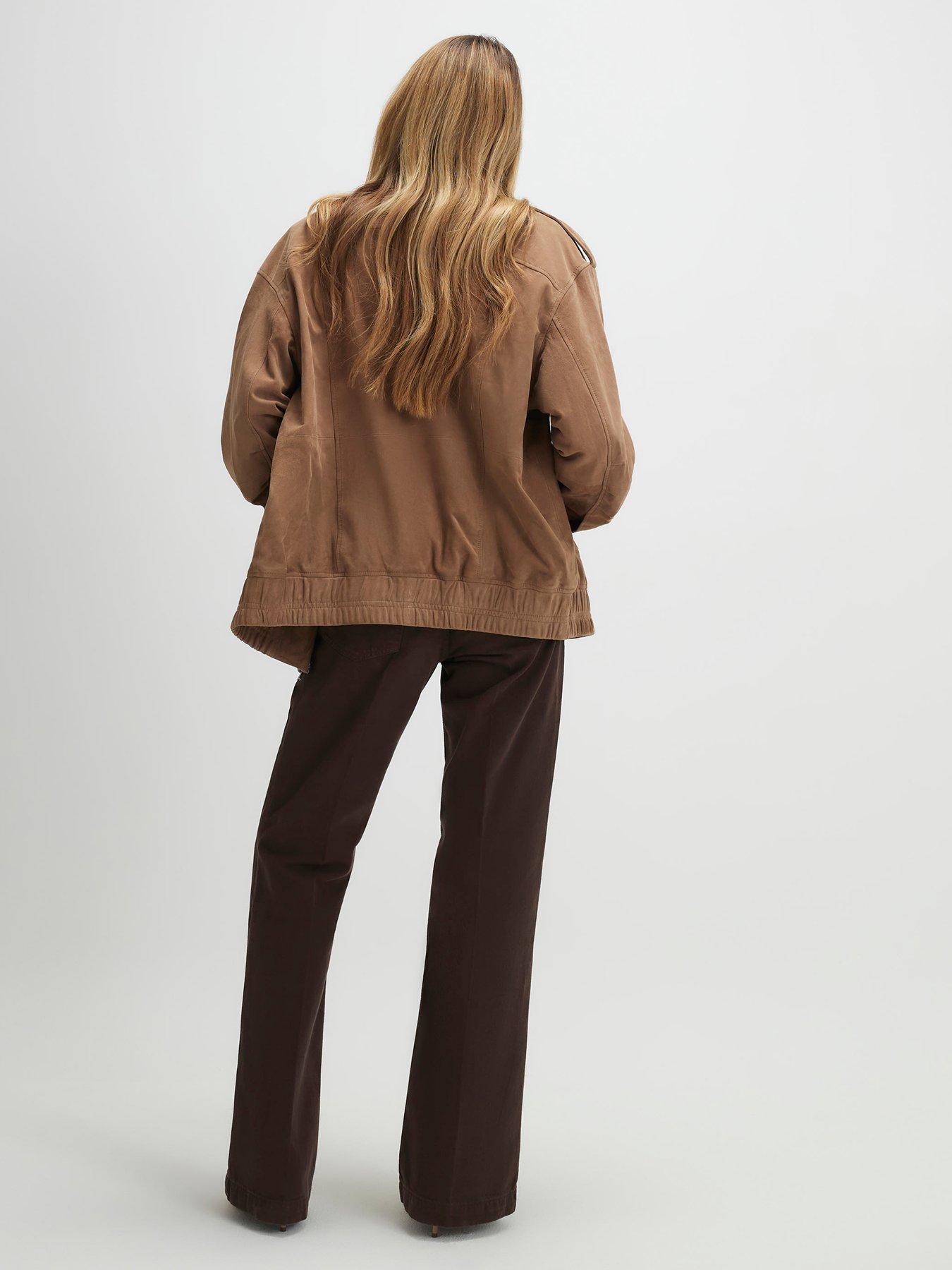  image of river-island-mid-rise-bootcut-jeans-brown