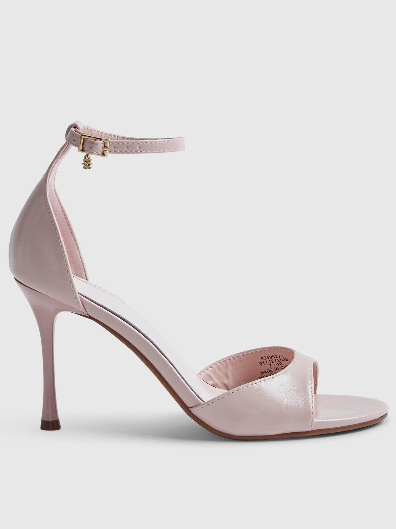  image of river-island-closed-back-heeled-sandals-pink